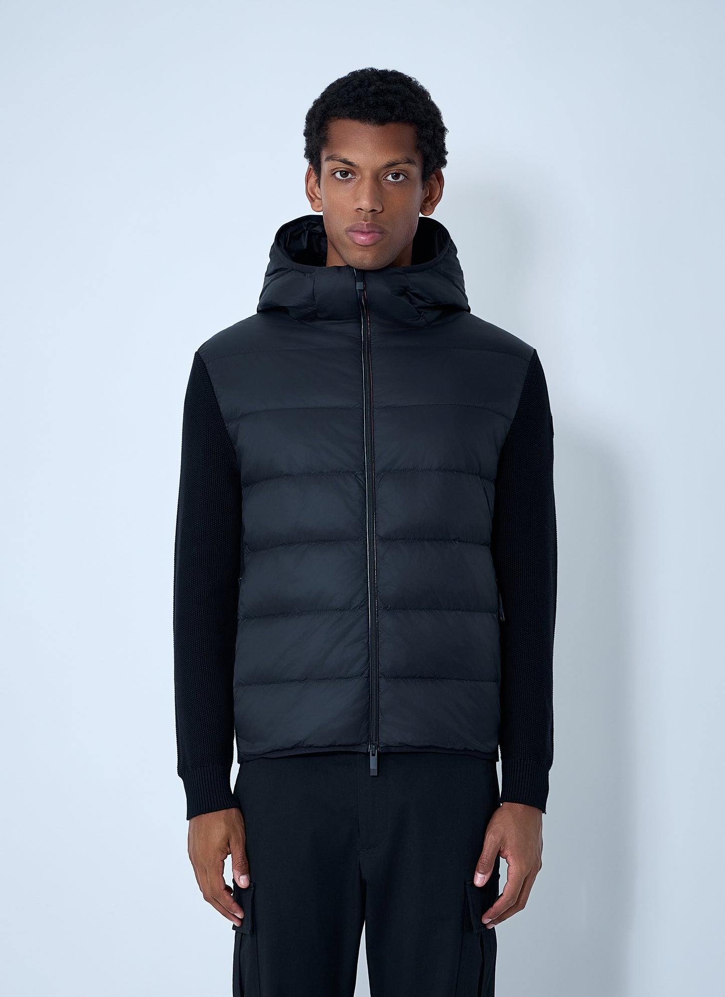 Moncler Men Quilted Knit Hooded Cardigan MONCLER