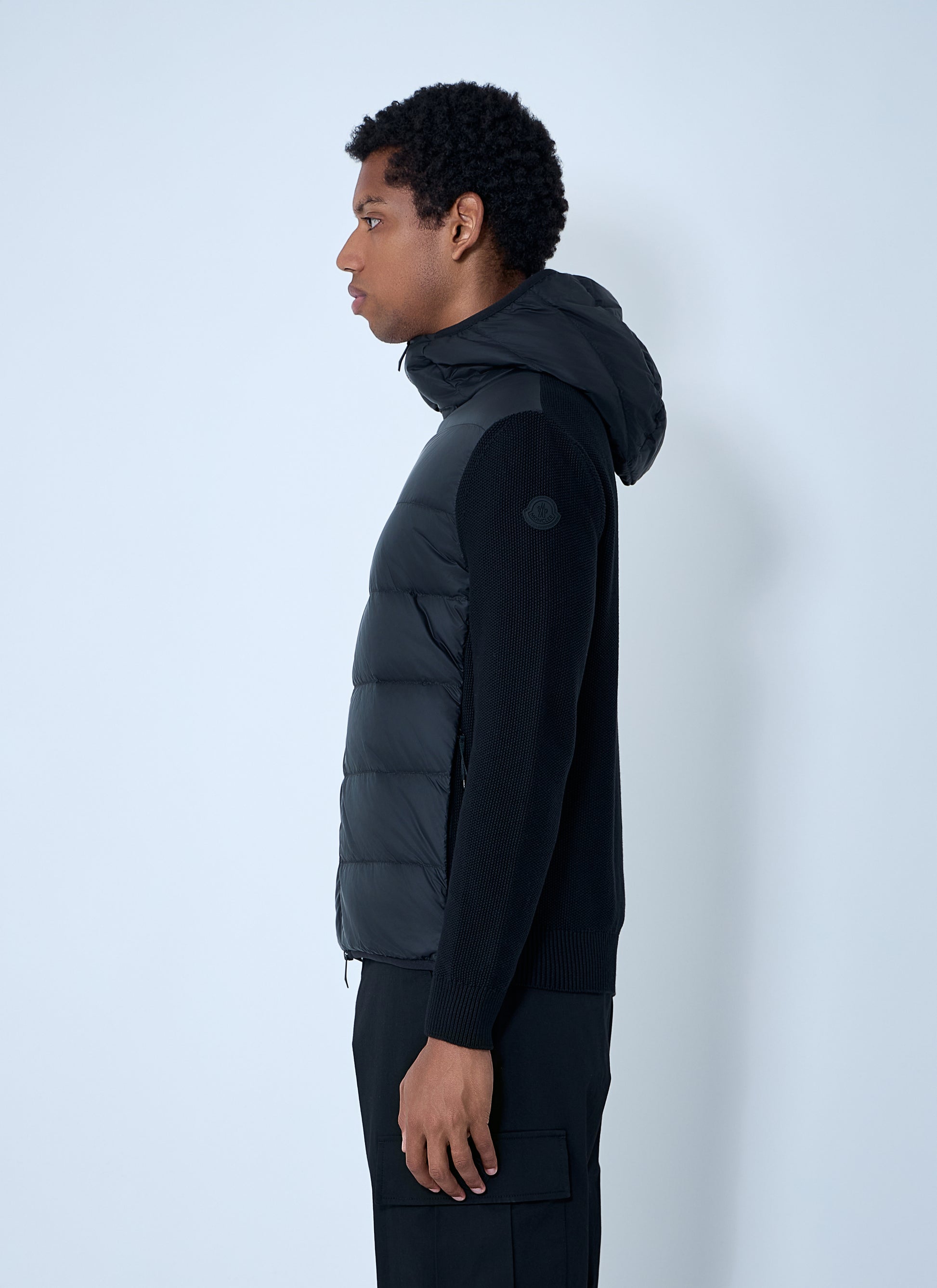 Moncler Men Quilted Knit Hooded Cardigan MONCLER