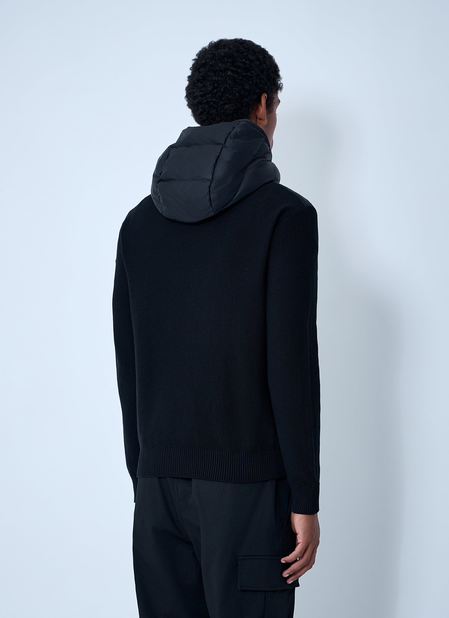 Moncler Men Quilted Knit Hooded Cardigan MONCLER