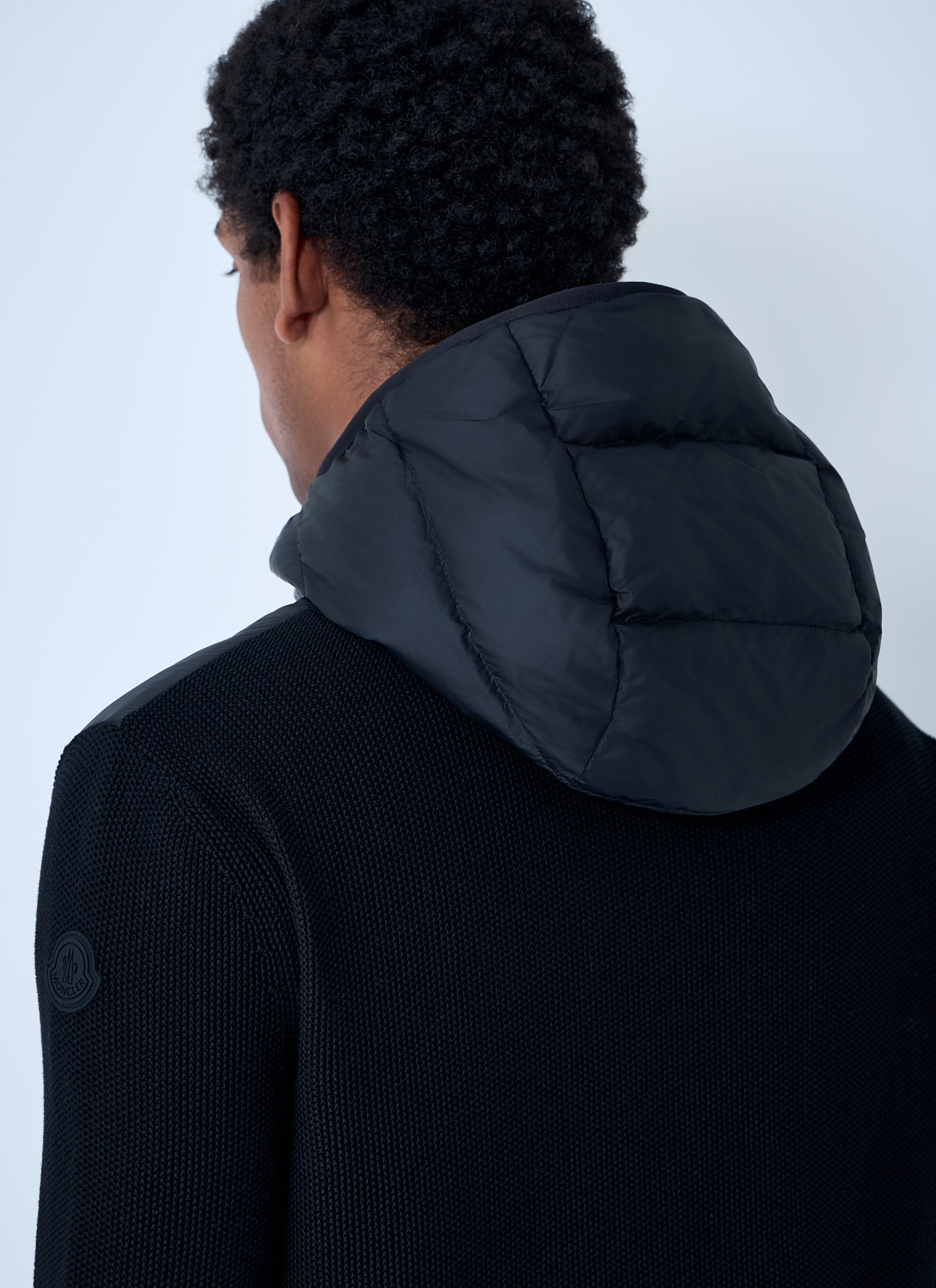 Moncler Men Quilted Knit Hooded Cardigan MONCLER