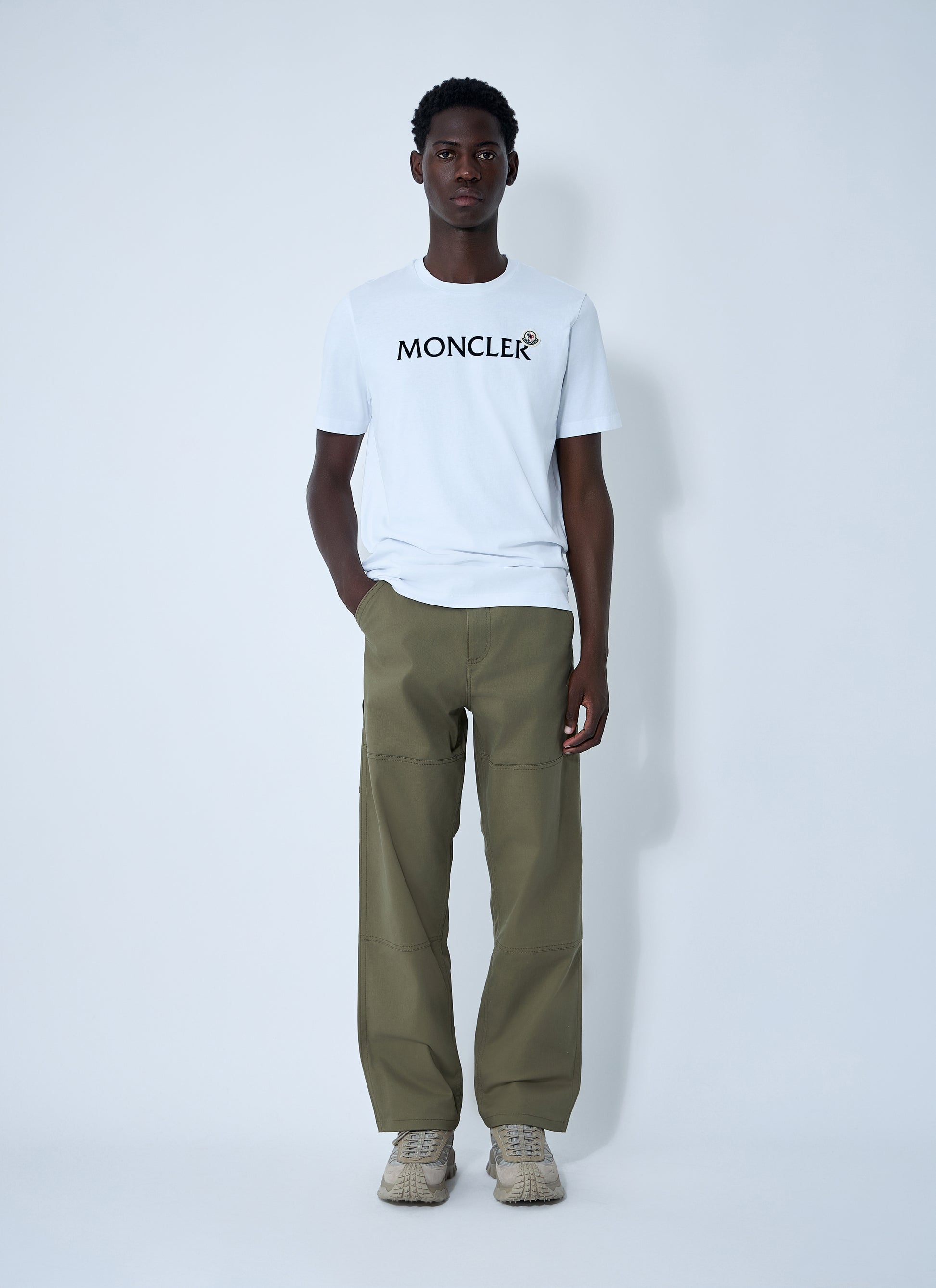 Moncler Men Logo Patch Pants MONCLER