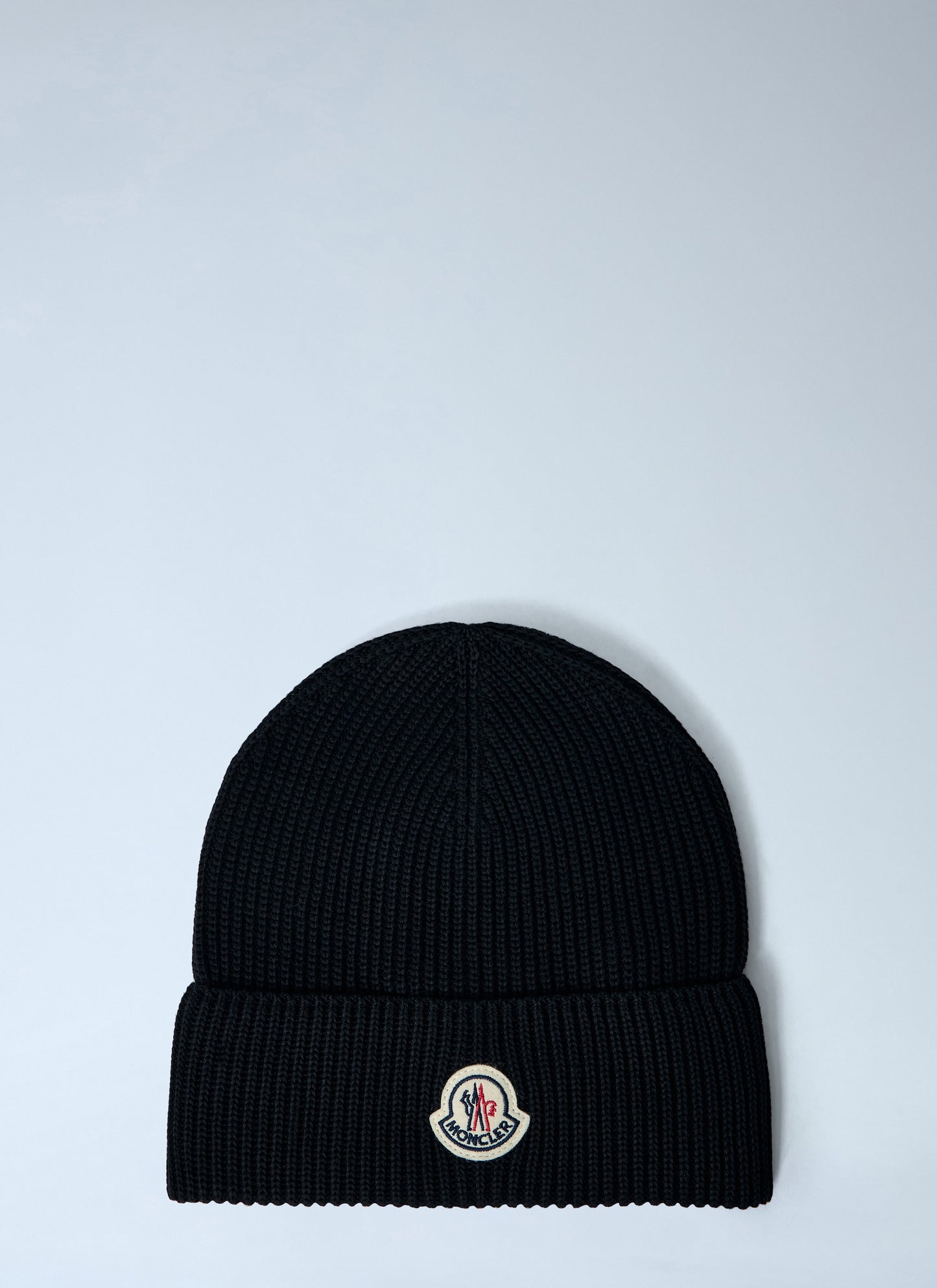 Moncler Men Logo Motif Beanie Hat MONCLER
