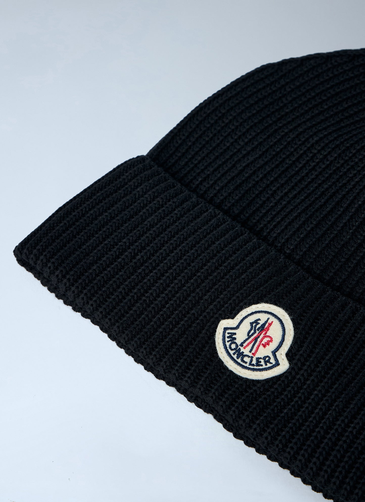 Moncler Men Logo Motif Beanie Hat MONCLER