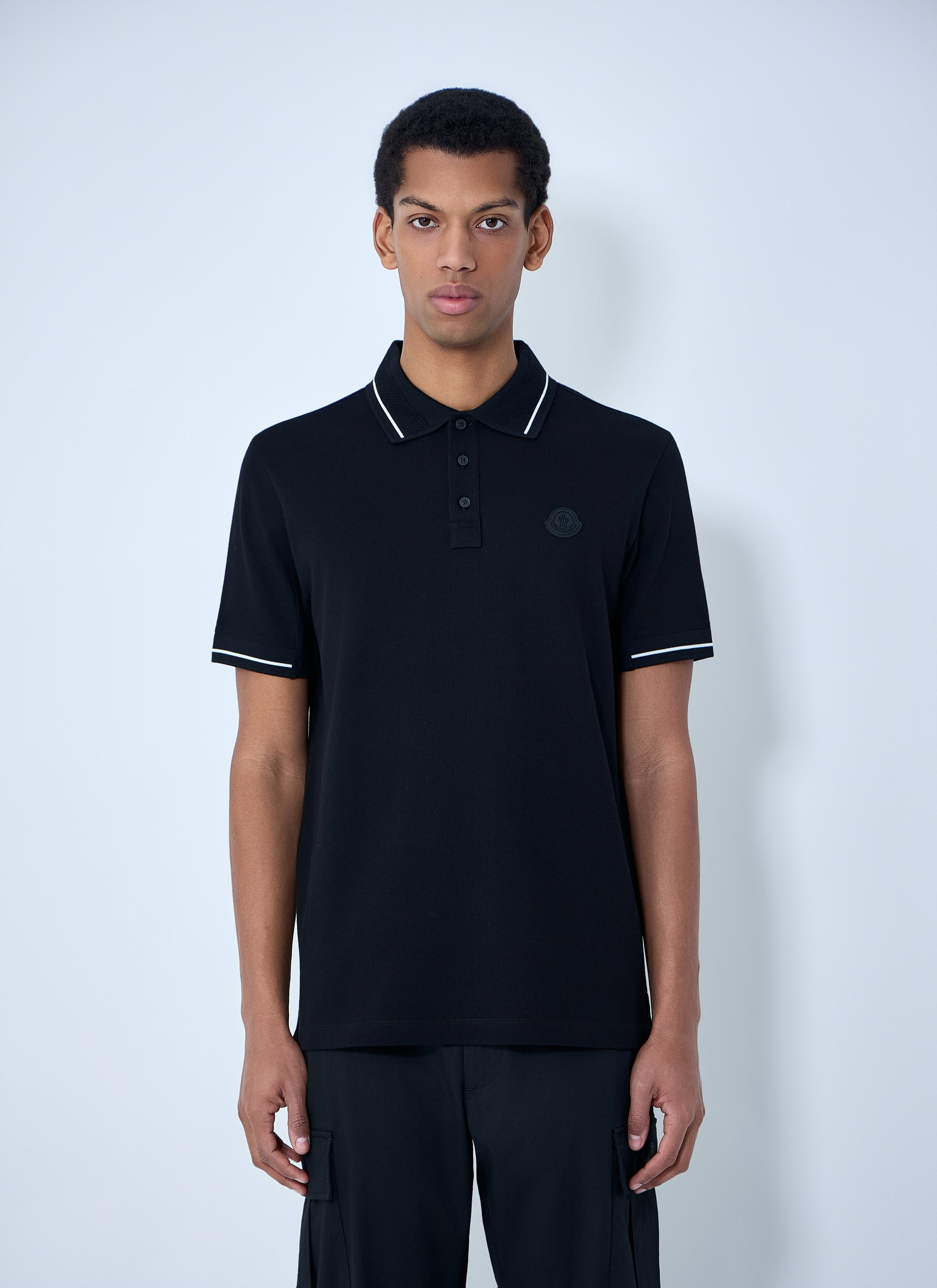 Moncler Men Logo Motif Polo Shirt MONCLER