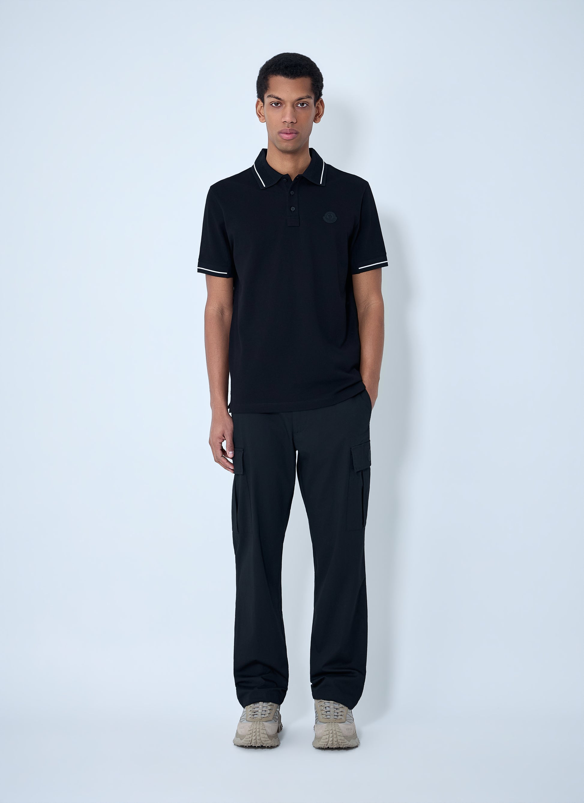 Moncler Men Logo Motif Polo Shirt MONCLER