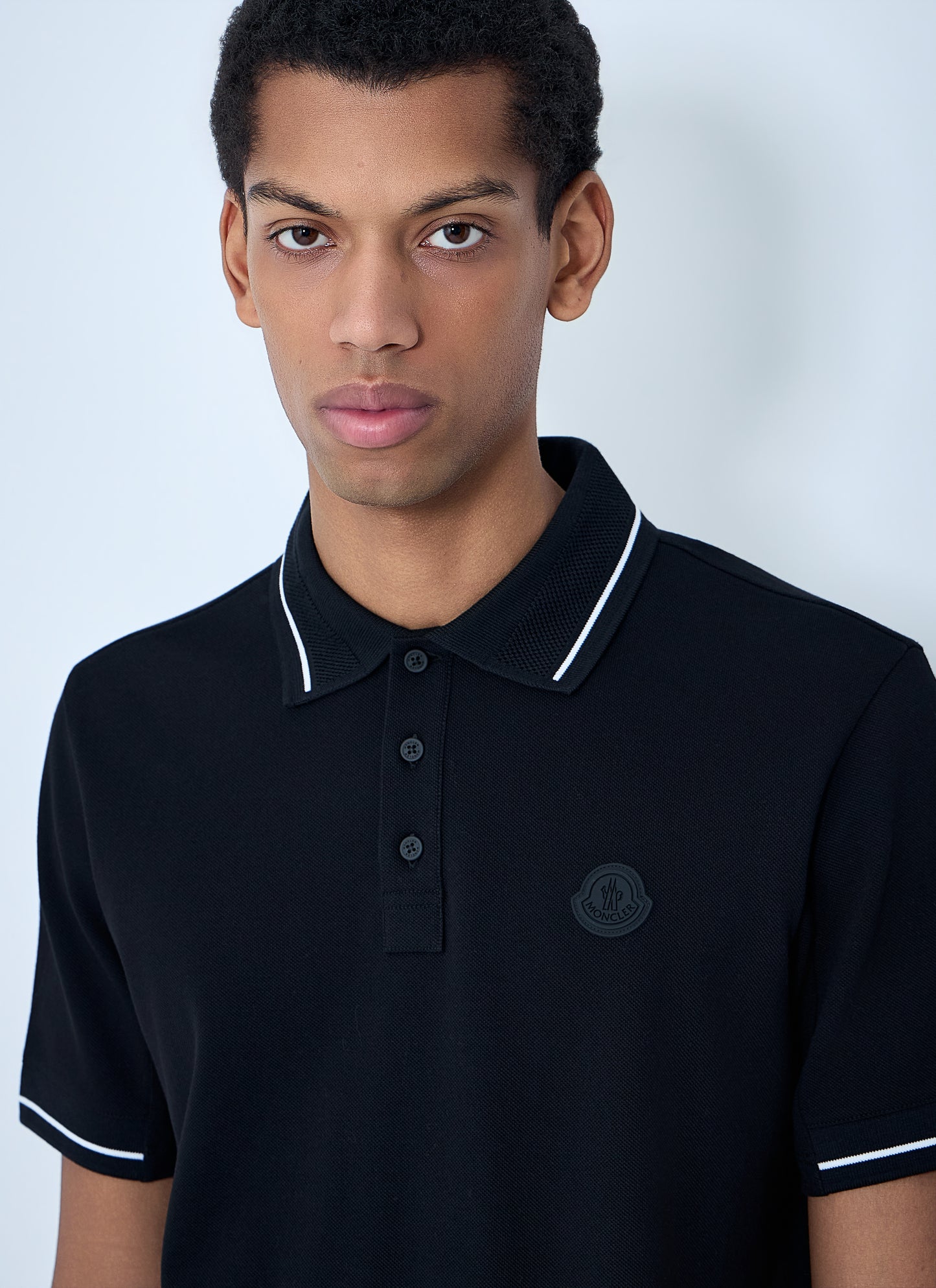 Moncler Men Logo Motif Polo Shirt MONCLER
