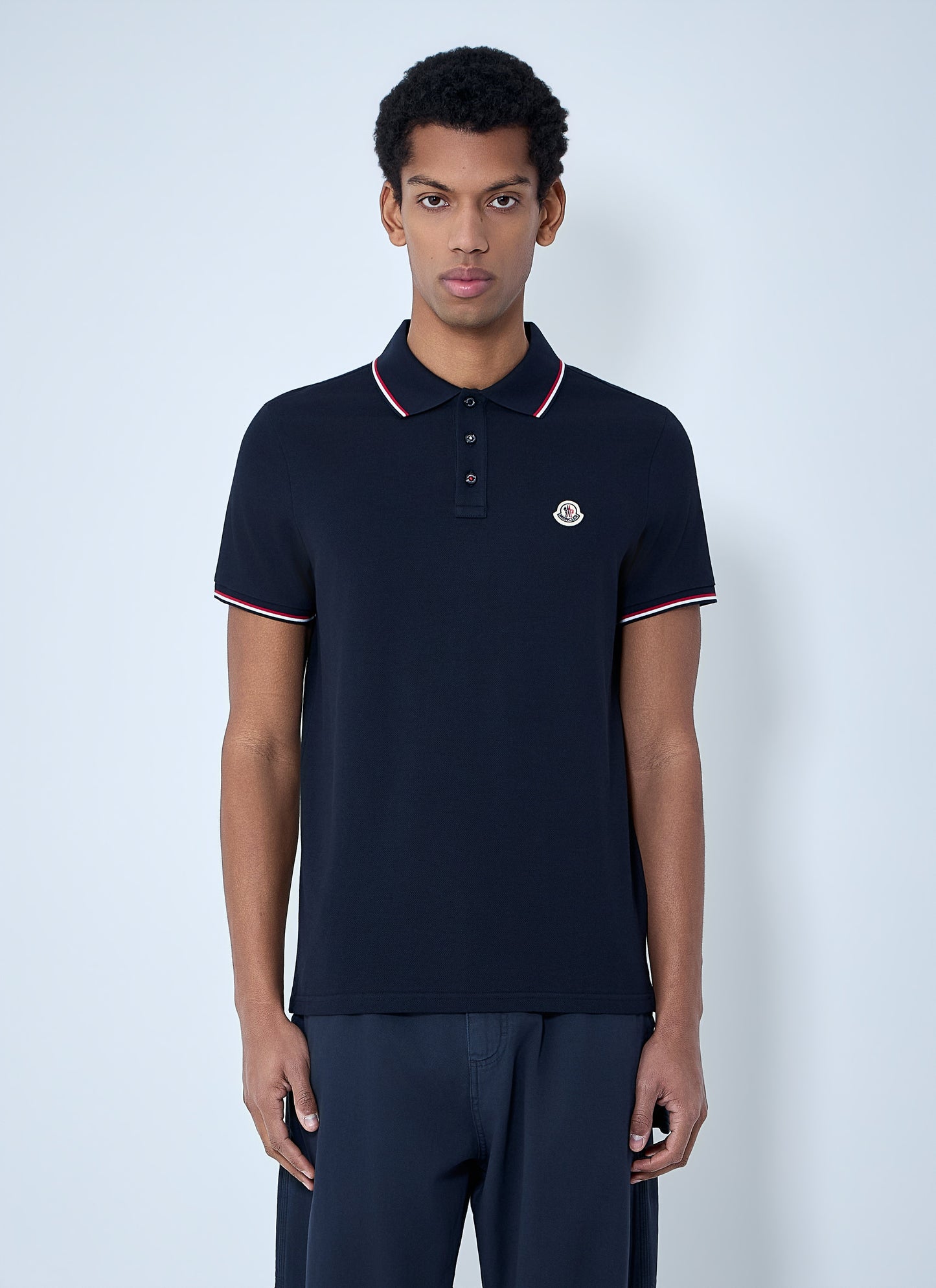 Moncler Men Logo Patch Polo Shirt MONCLER