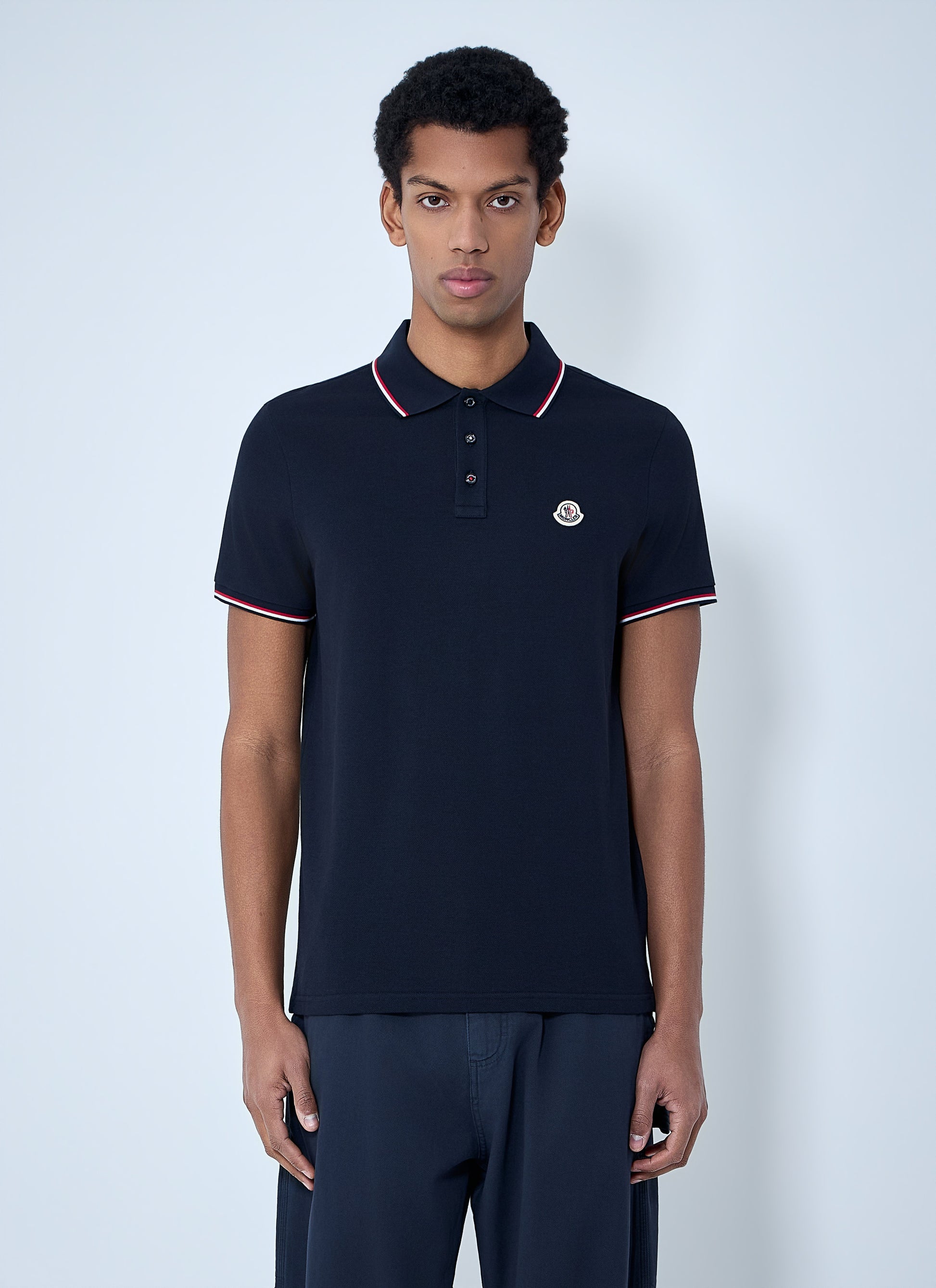 Moncler Men Logo Patch Polo Shirt MONCLER