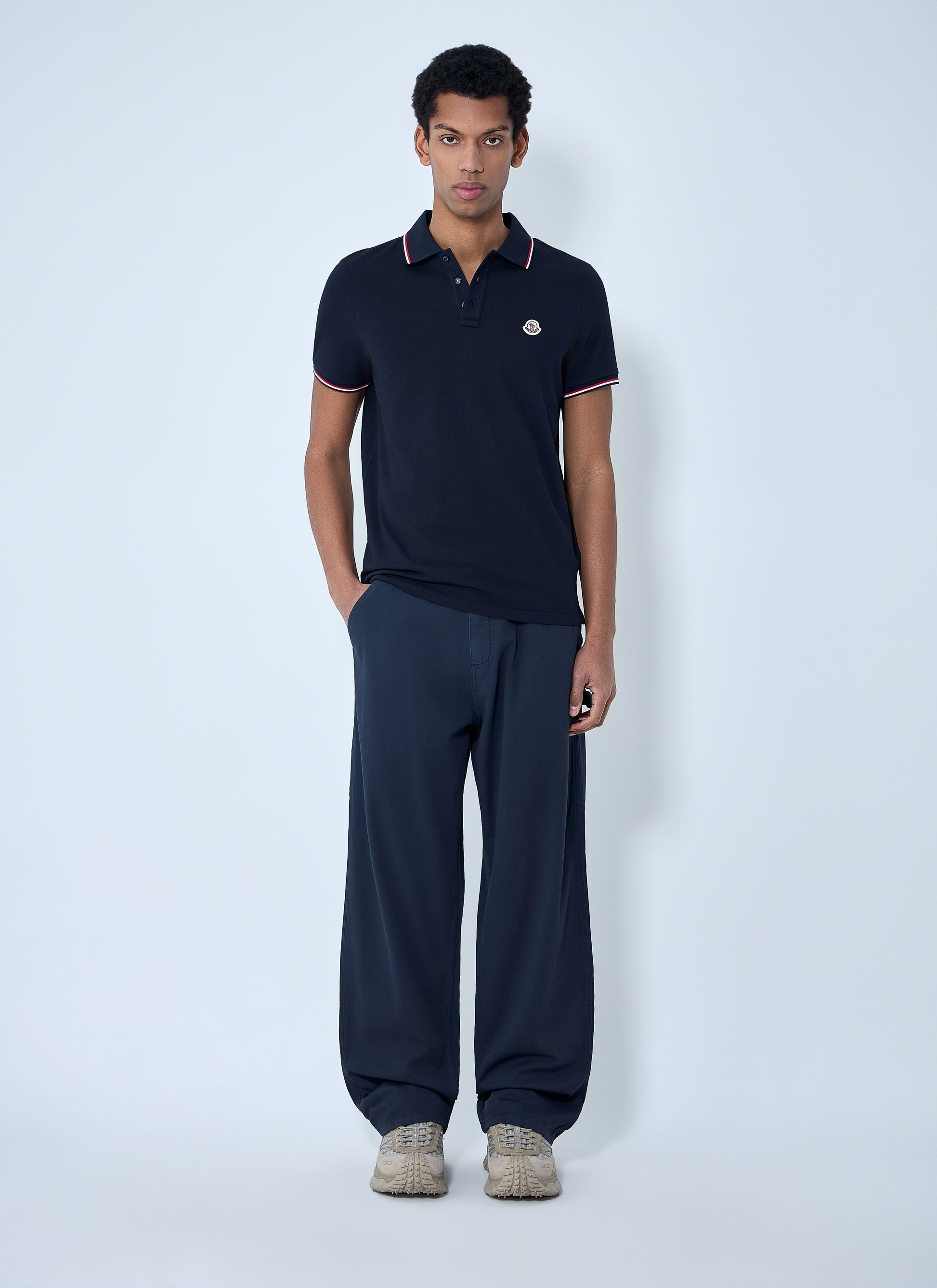 Moncler Men Logo Patch Polo Shirt MONCLER