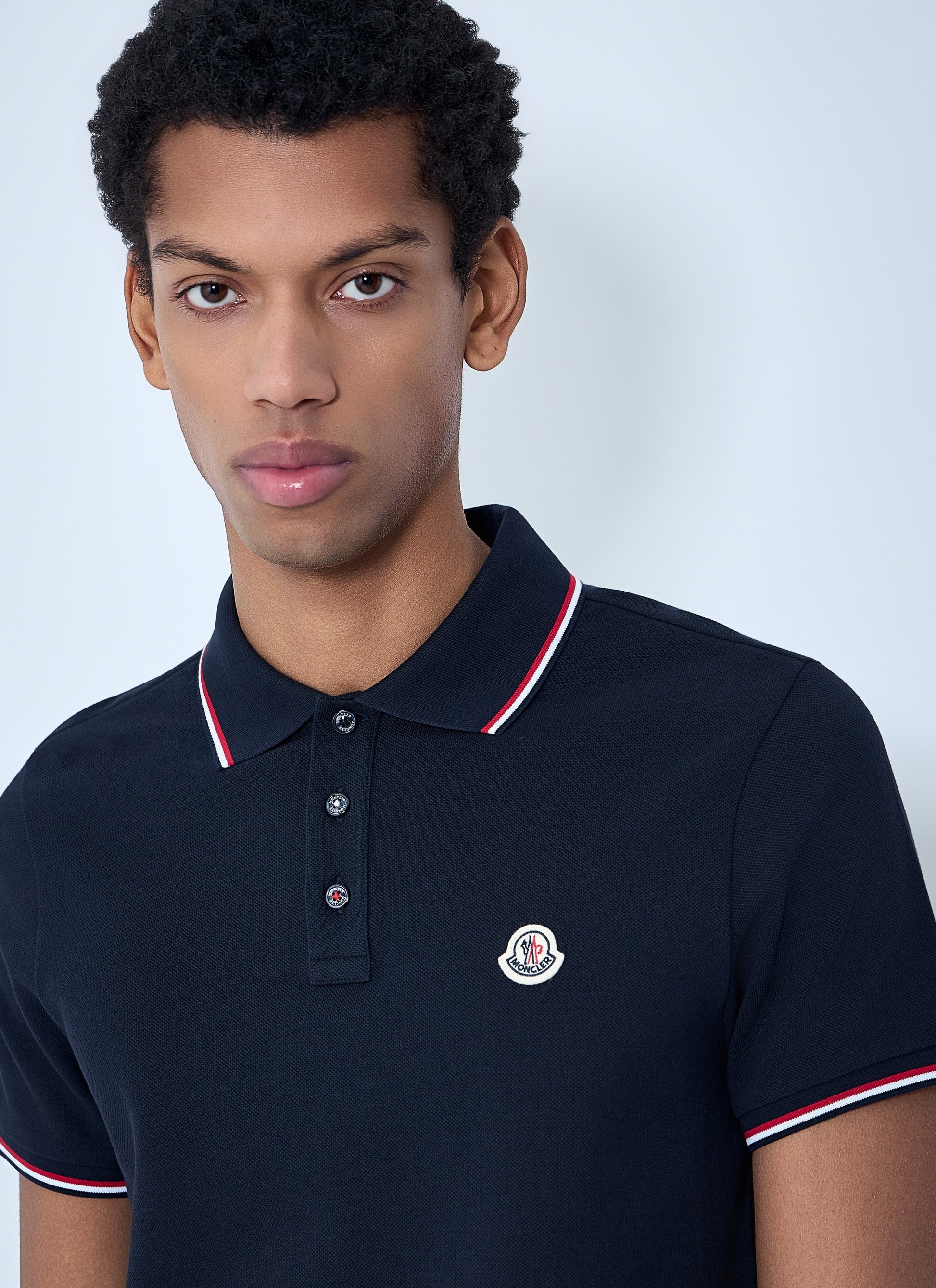 Moncler Men Logo Patch Polo Shirt MONCLER