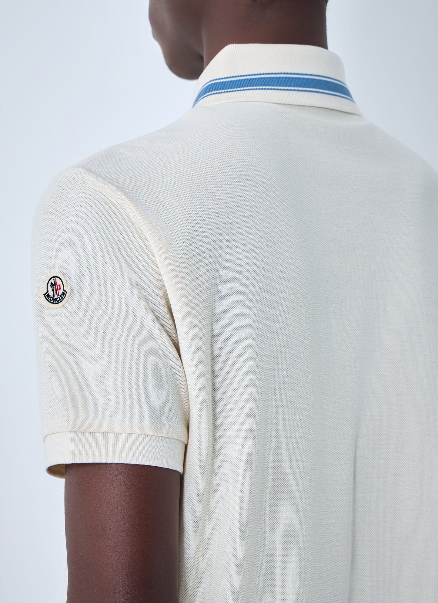 Moncler Men Polo Shirt With Contrast Collar MONCLER