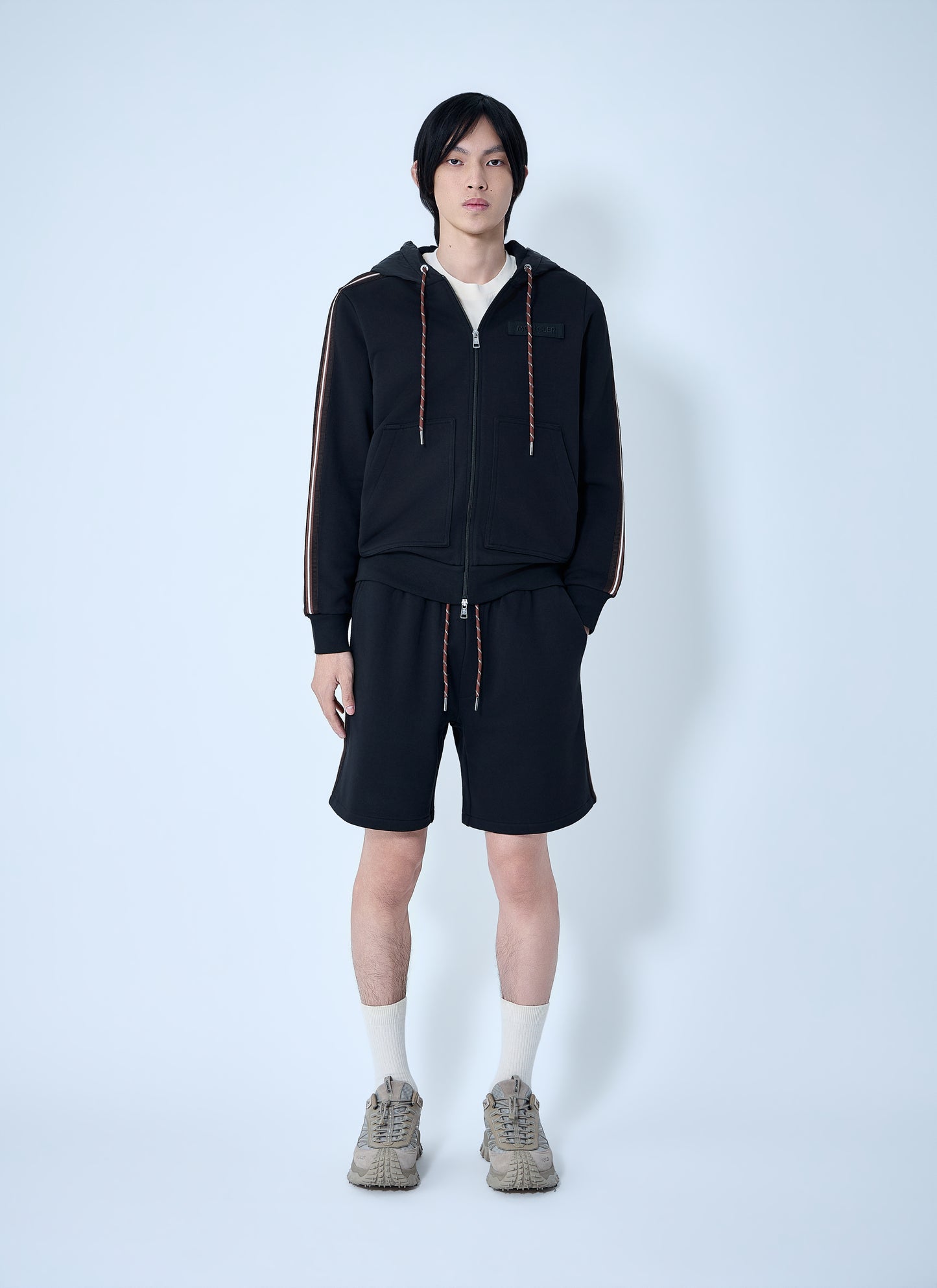Moncler Men Zip-Up Hoodie With Logo Detail MONCLER