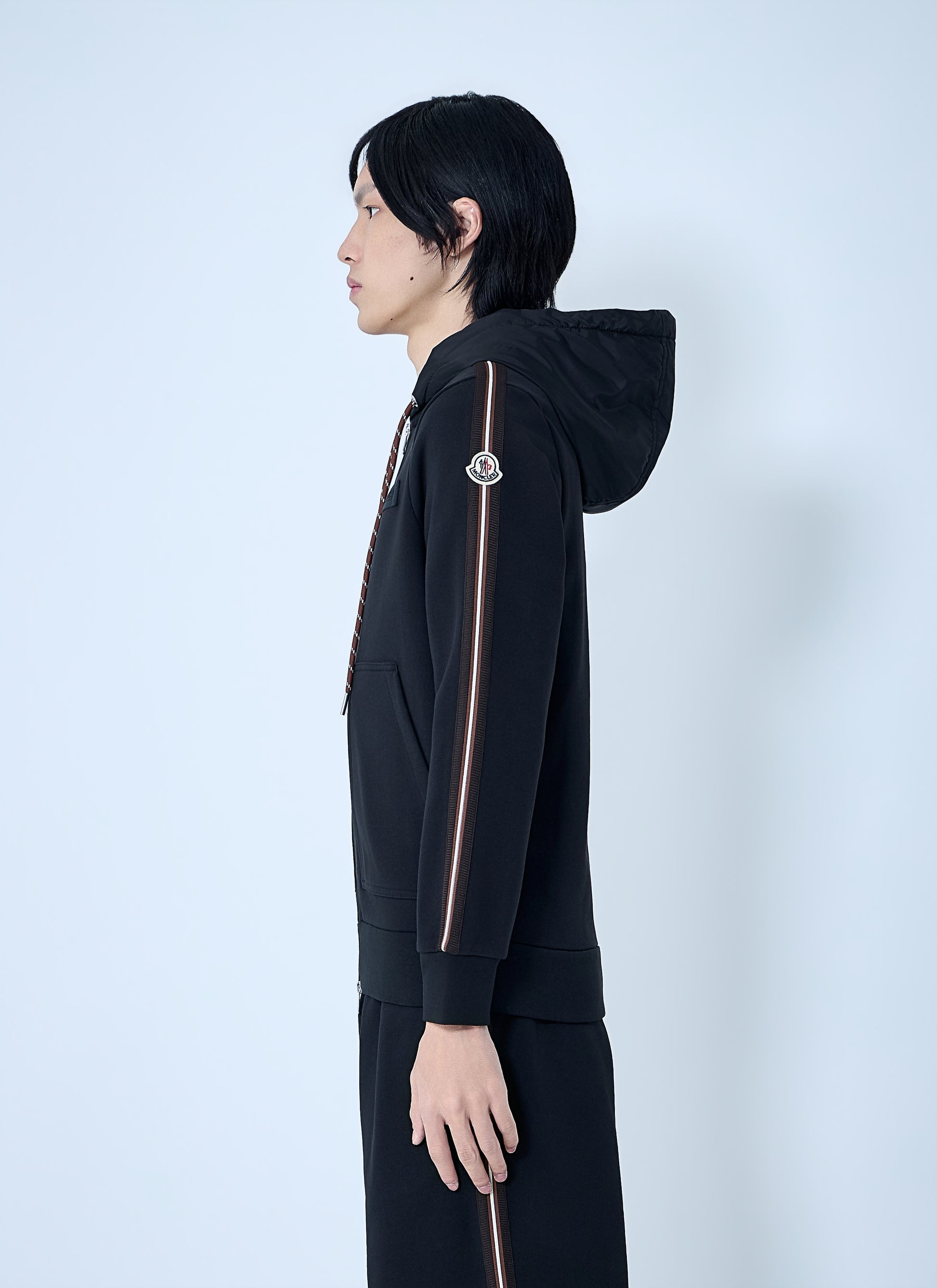 Moncler Men Zip-Up Hoodie With Logo Detail MONCLER