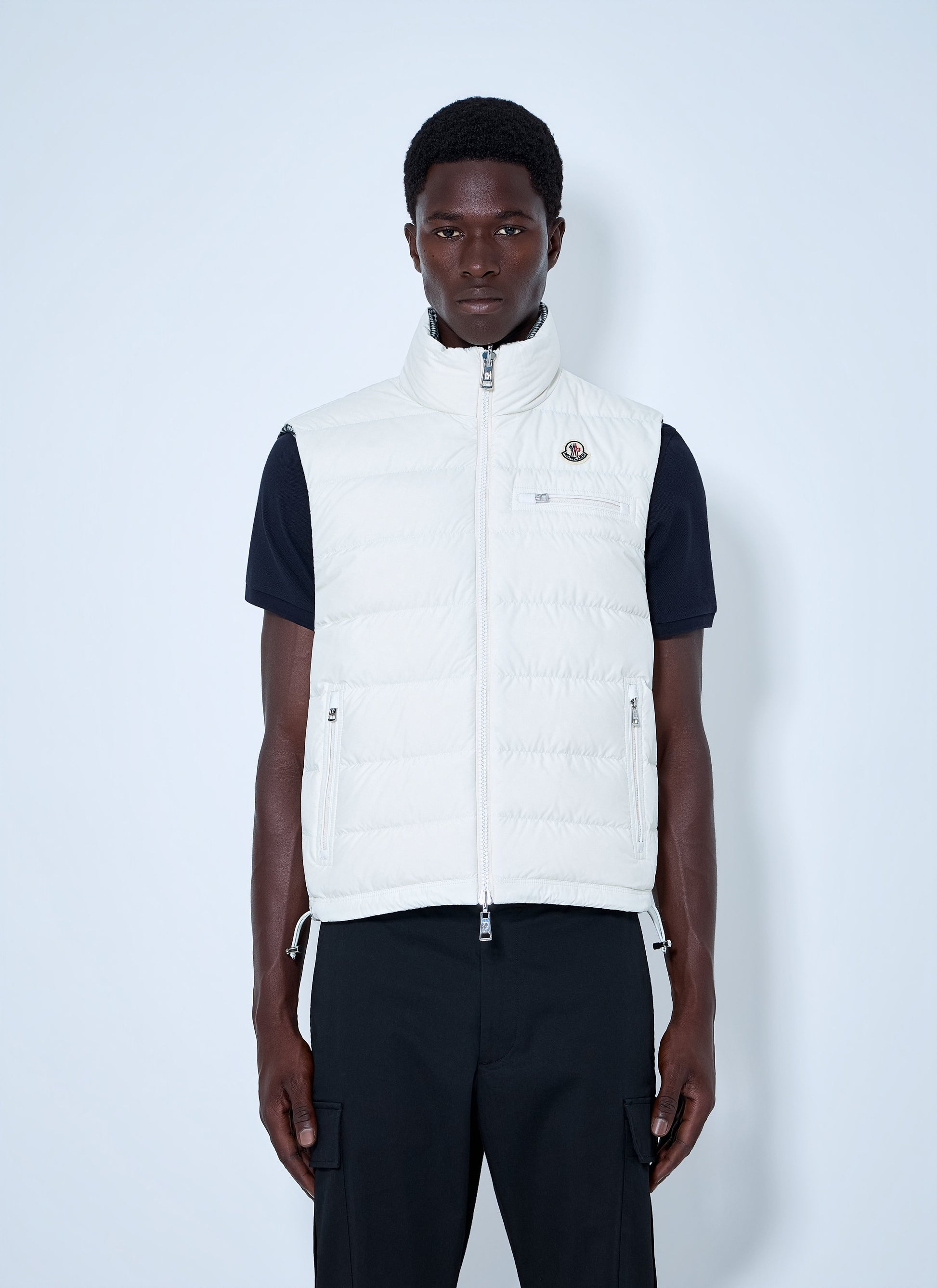 Moncler Men Gienah Reversible Wool Blend Down Gilet MONCLER