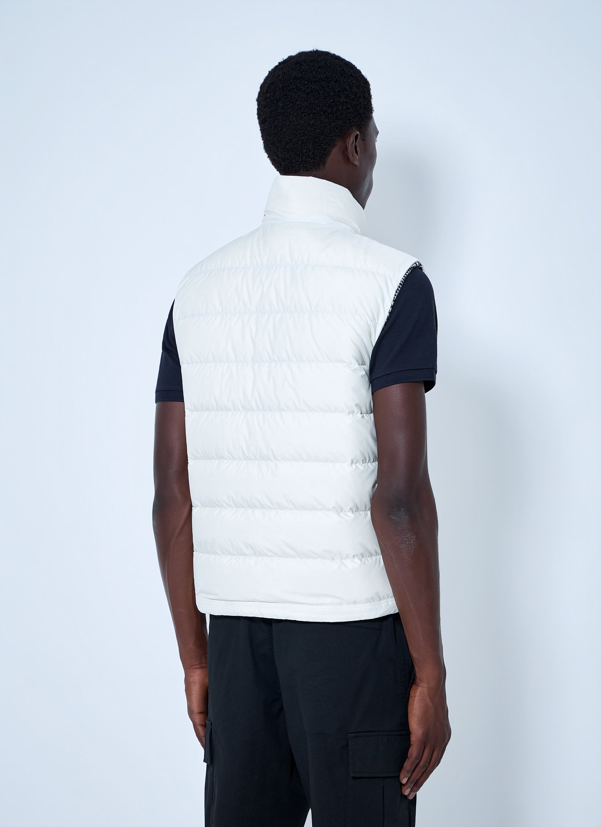 Moncler Men Gienah Reversible Wool Blend Down Gilet MONCLER