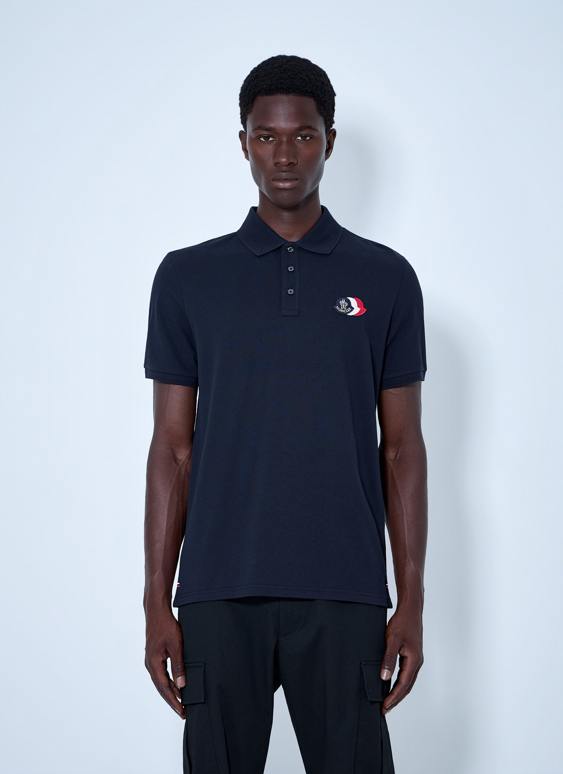 Moncler Men Polo Shirt With Embroidered Logo MONCLER