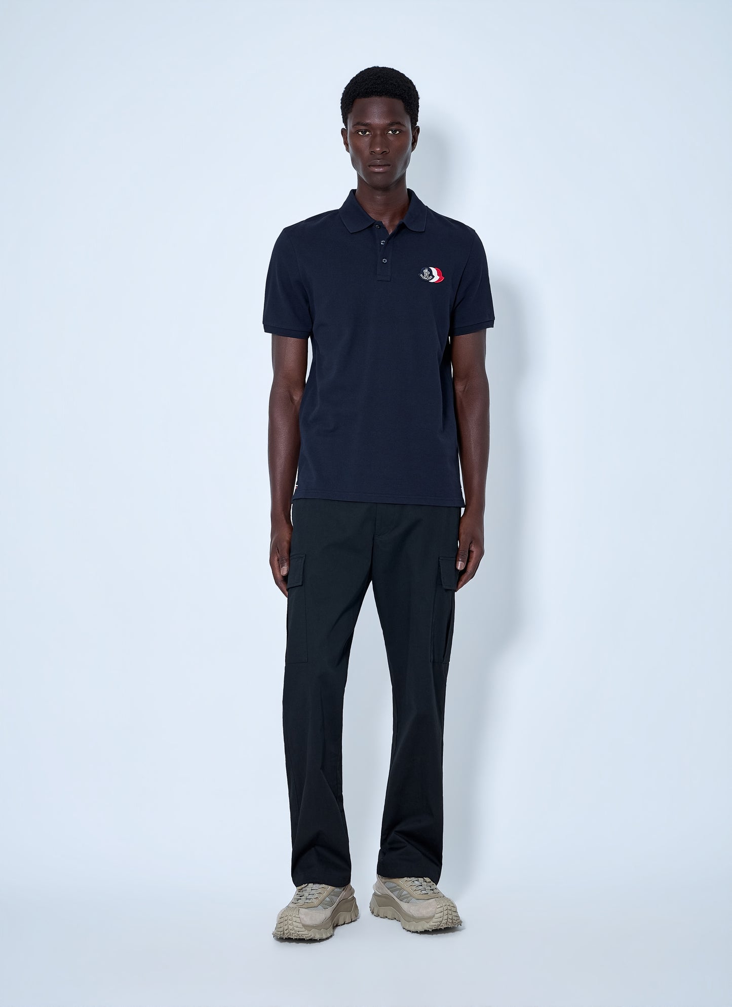 Moncler Men Polo Shirt With Embroidered Logo MONCLER