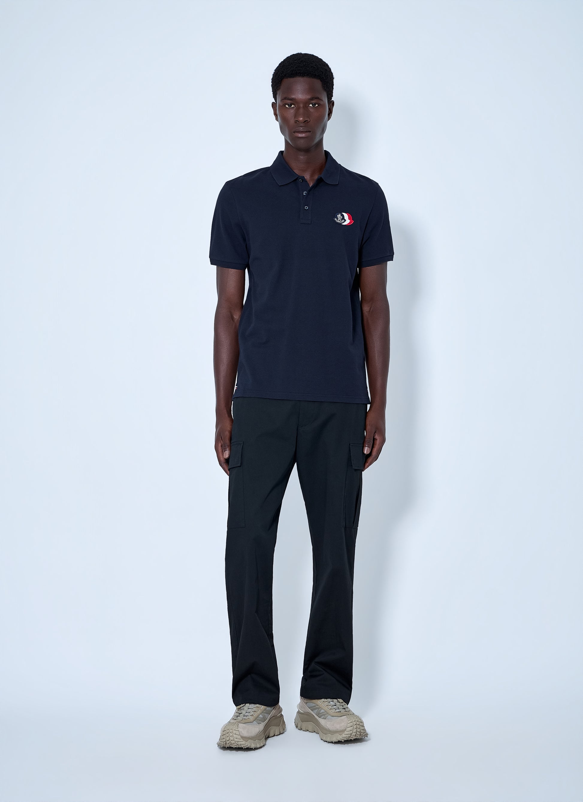 Moncler Men Polo Shirt With Embroidered Logo MONCLER