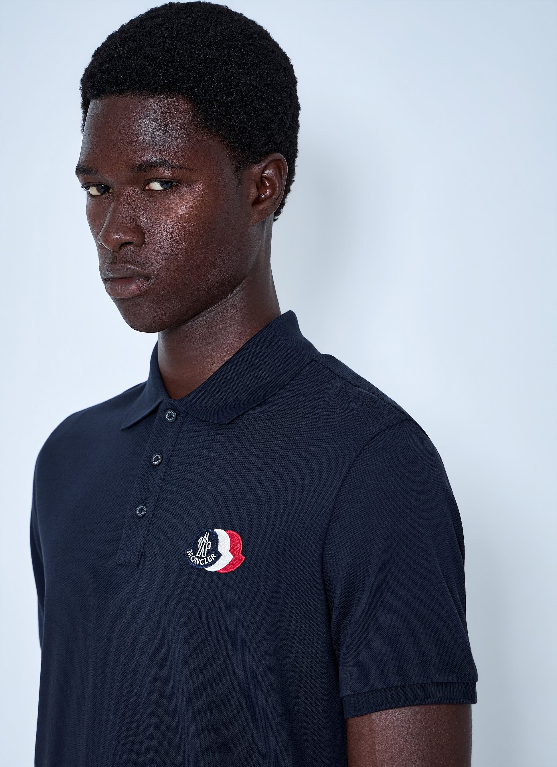 Moncler Men Polo Shirt With Embroidered Logo MONCLER