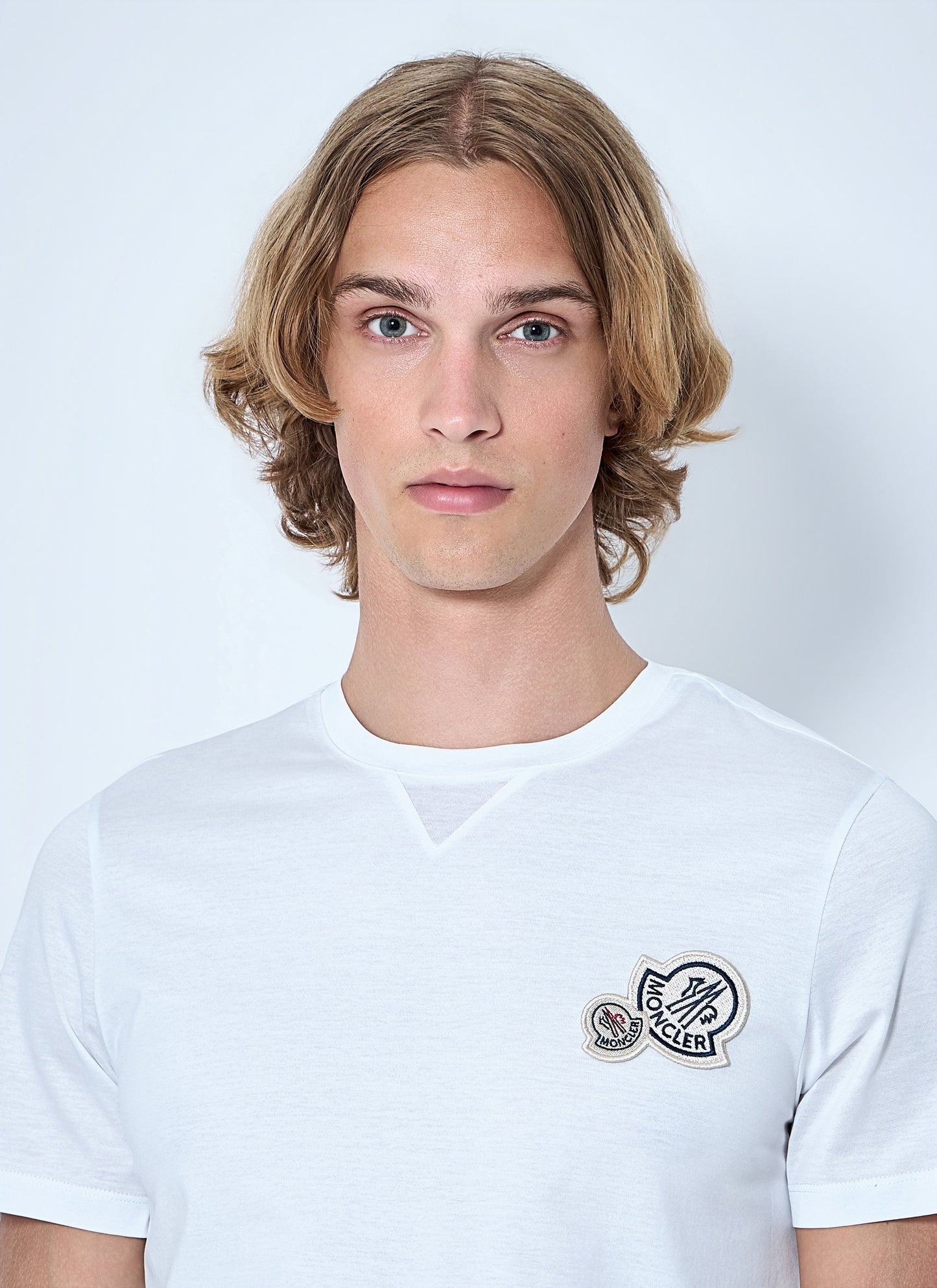 Moncler Men Logo Patch T-Shirt