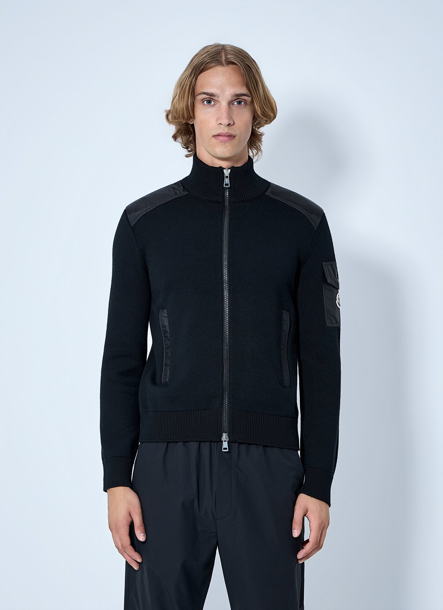 Moncler Men Zip-Up High-Neck Sweater