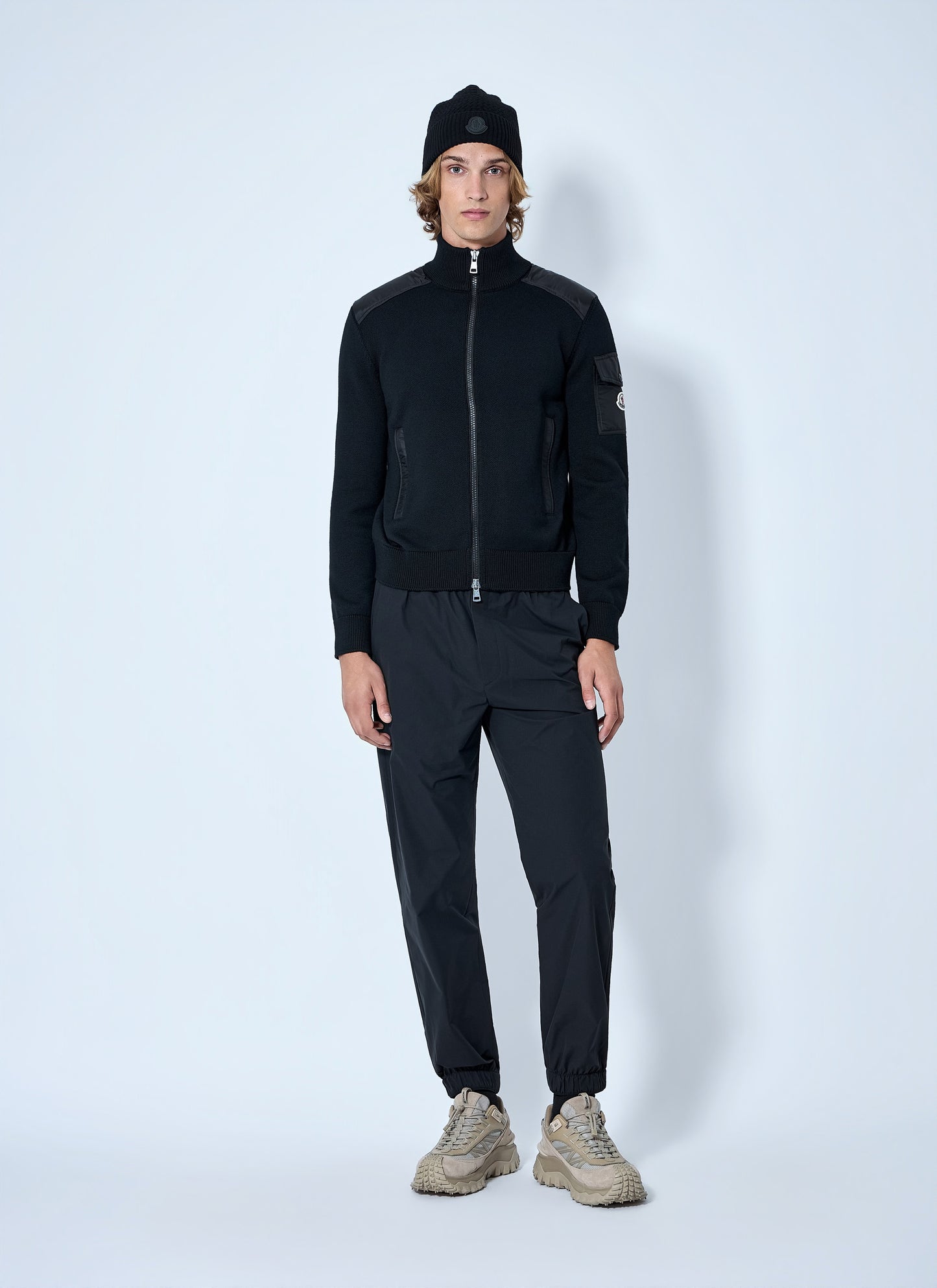 Moncler Men Zip-Up High-Neck Sweater