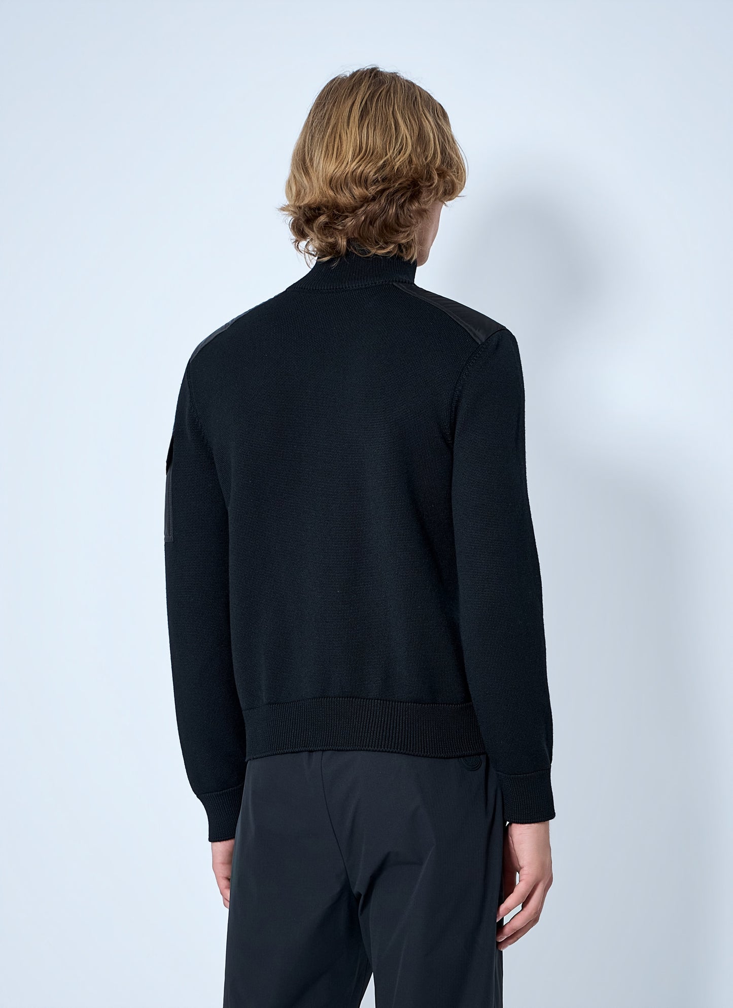 Moncler Men Zip-Up High-Neck Sweater