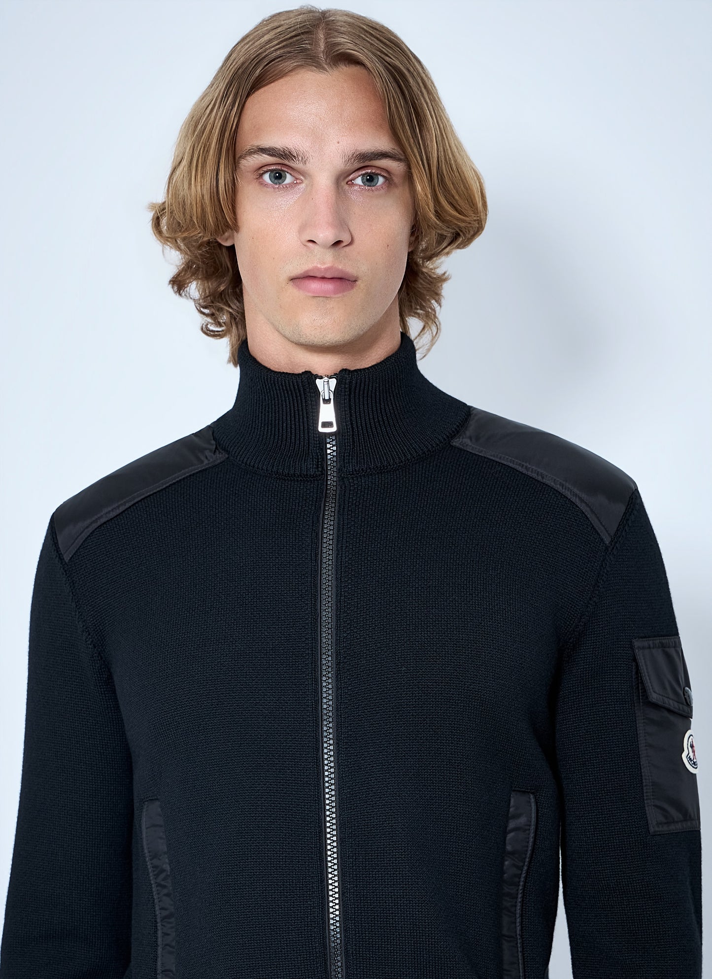 Moncler Men Zip-Up High-Neck Sweater
