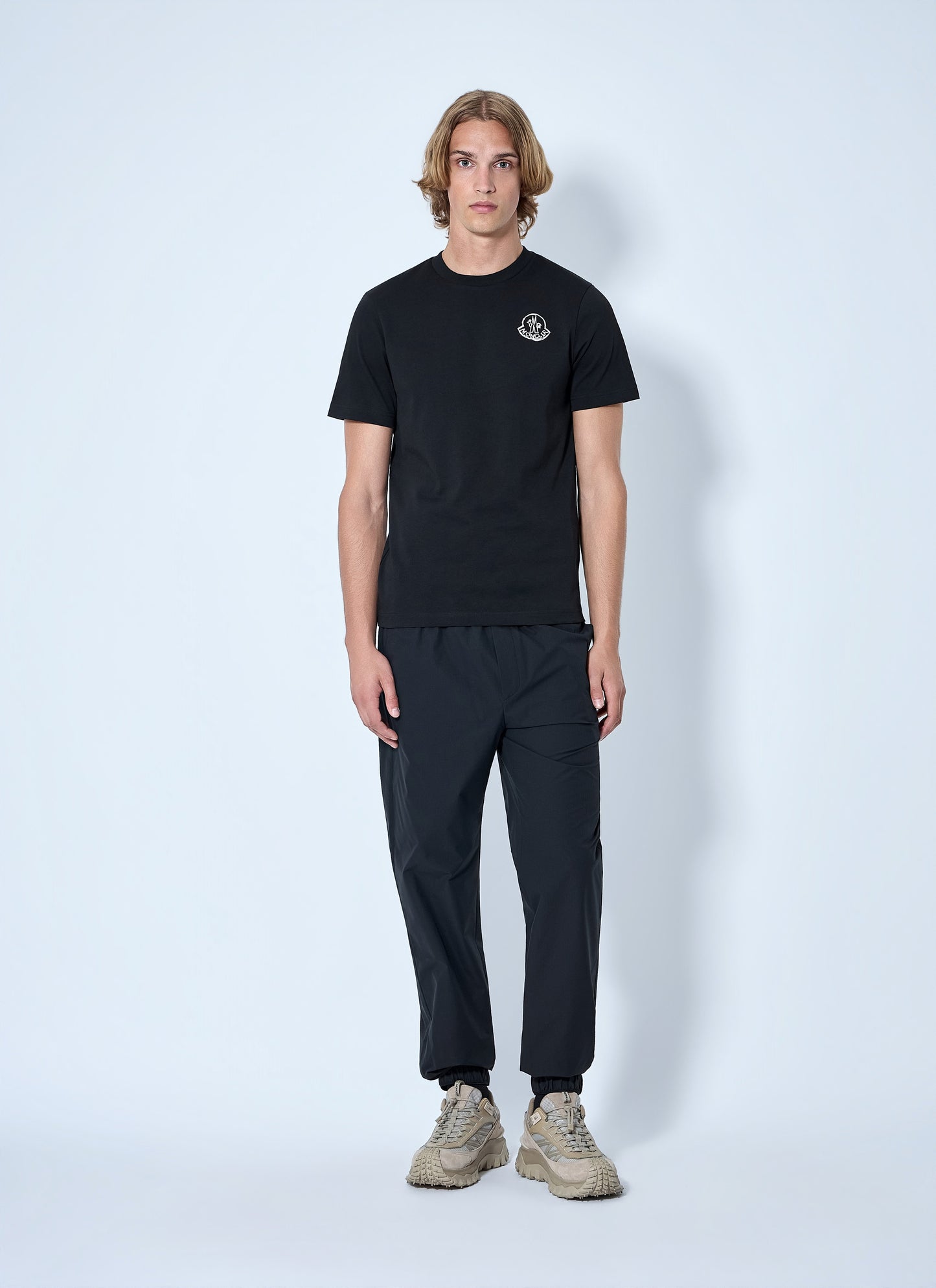 Moncler Men Logo Motif Cotton Jersey T-Shirt