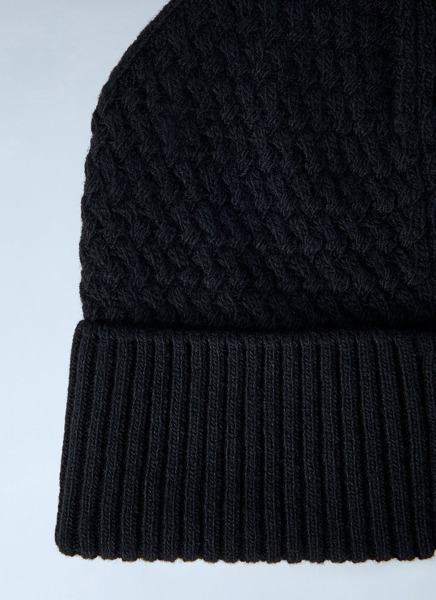 Moncler Men Ribbed Knit Beanie With Logo Patch
