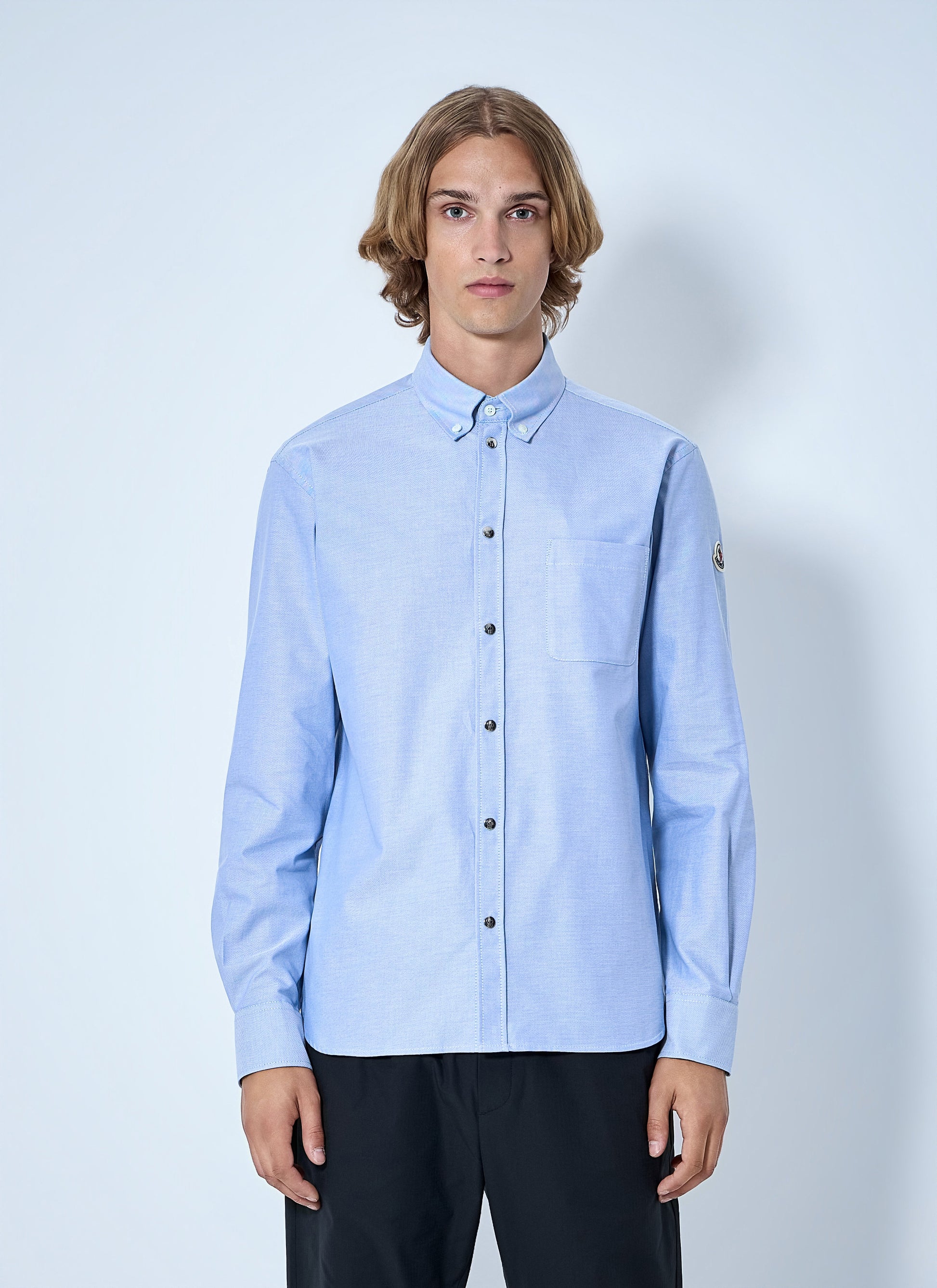Moncler Men Button-Down Cotton Shirt MONCLER