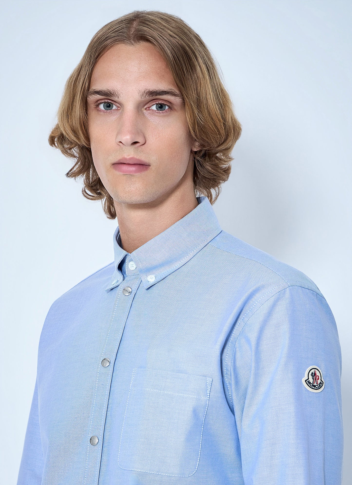 Moncler Men Button-Down Cotton Shirt MONCLER