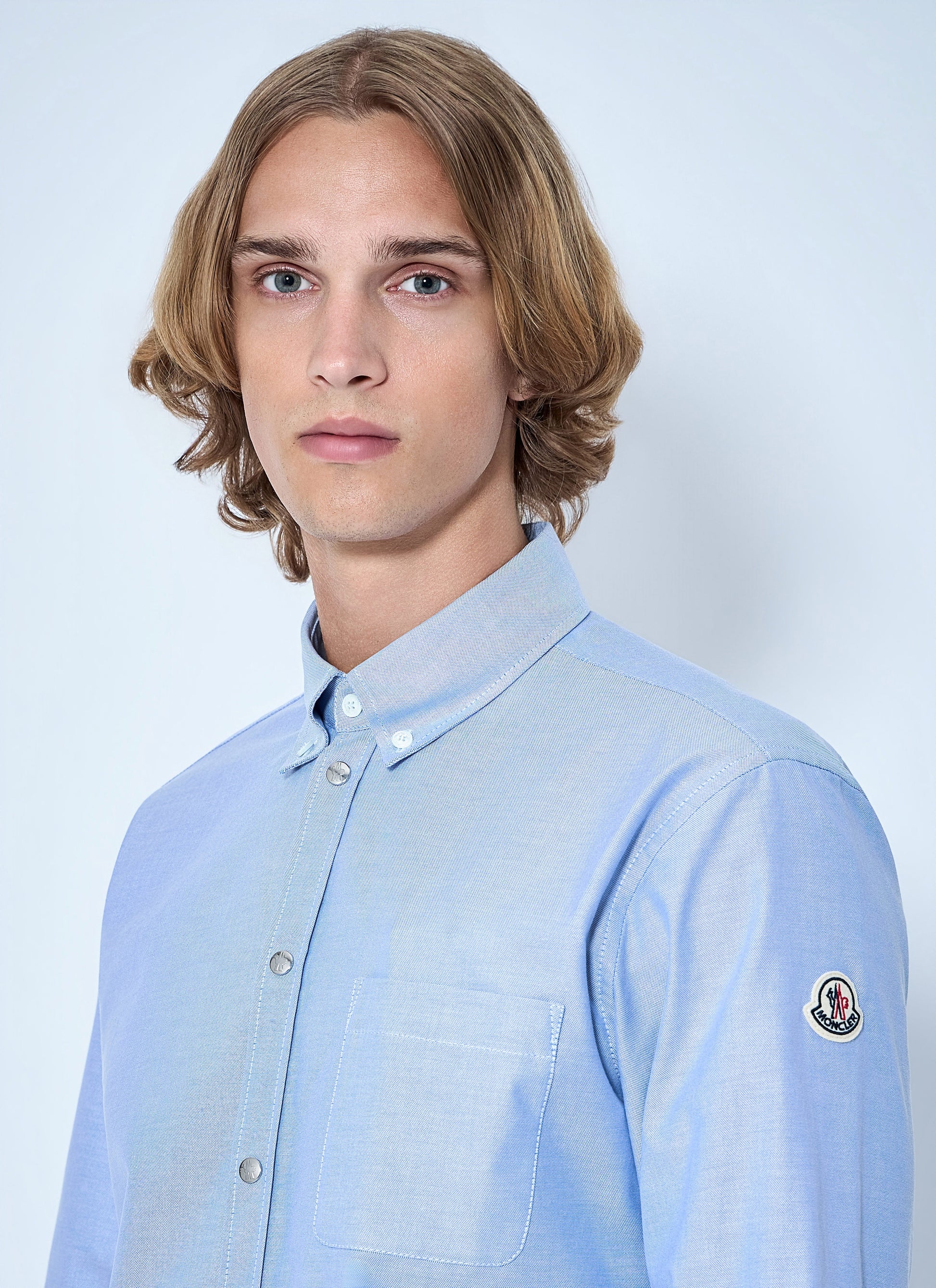 Moncler Men Button-Down Cotton Shirt MONCLER