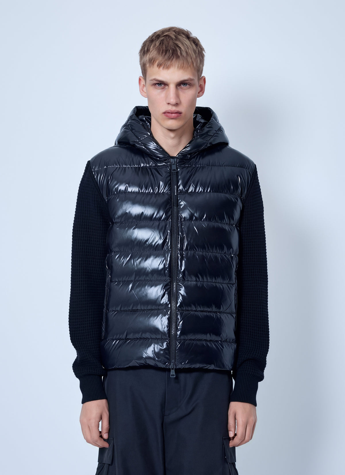 Moncler Men Cashmere & Wool Blend Padded Zip-Up Cardigan MONCLER