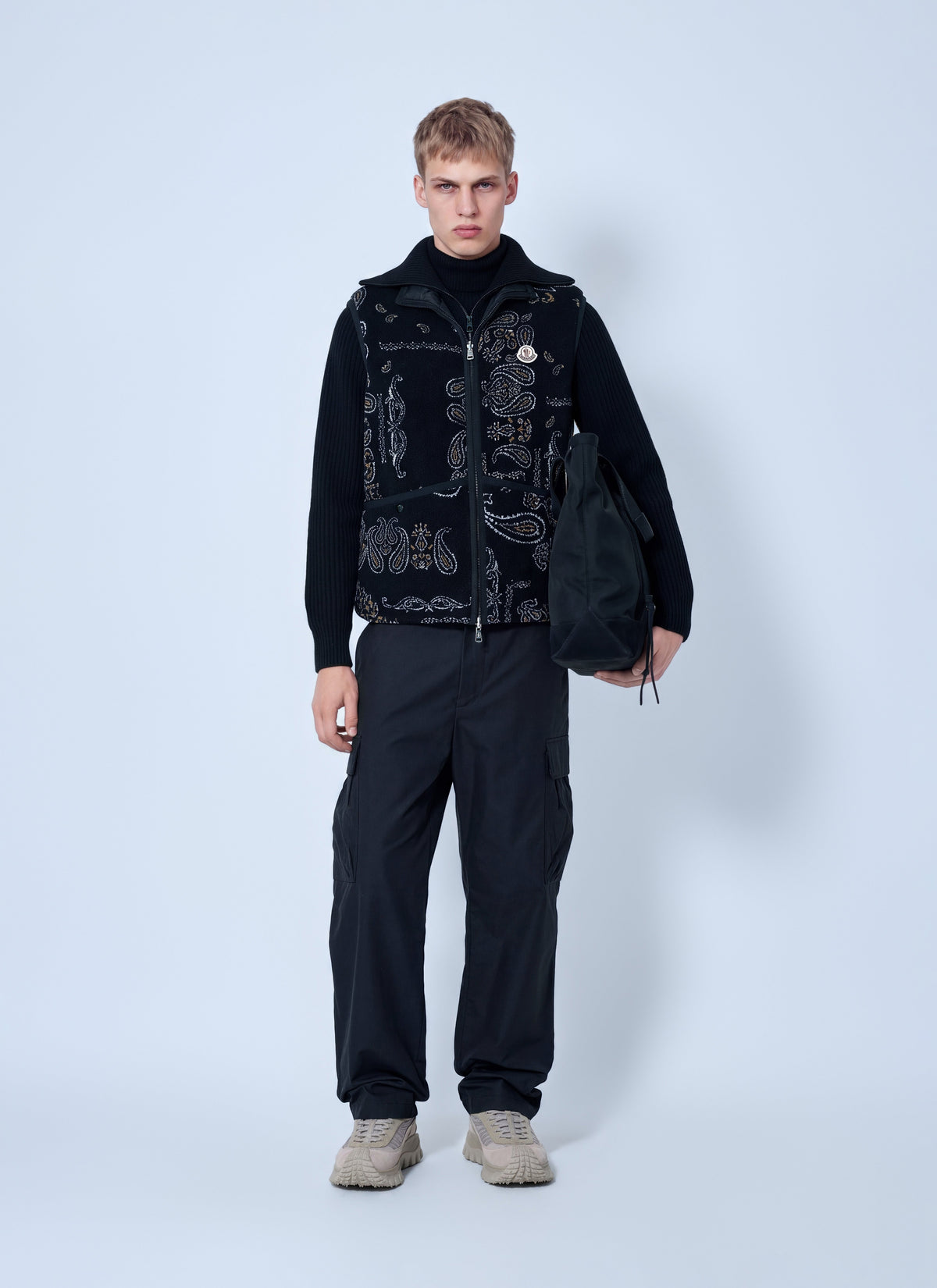 Moncler Men Reversible Paisley Print Padded Teddy Gilet MONCLER