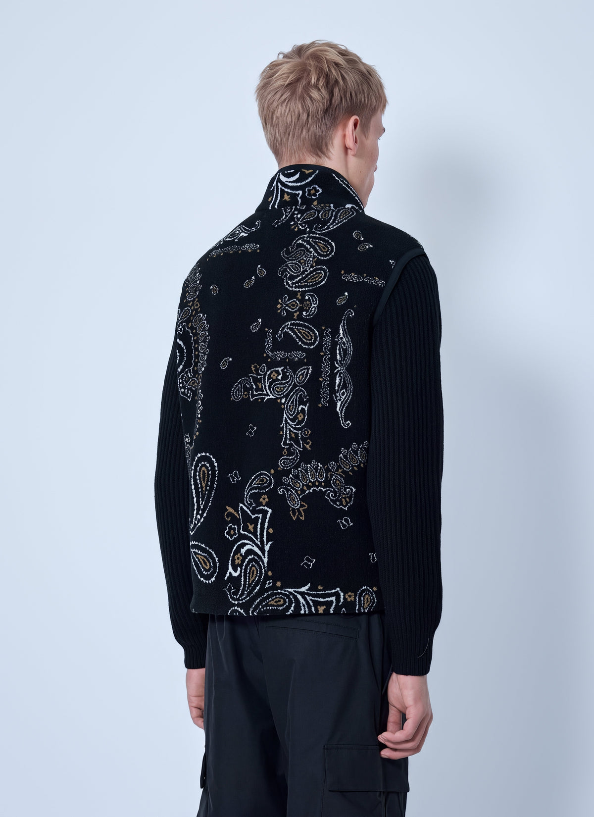 Moncler Men Reversible Paisley Print Padded Teddy Gilet MONCLER