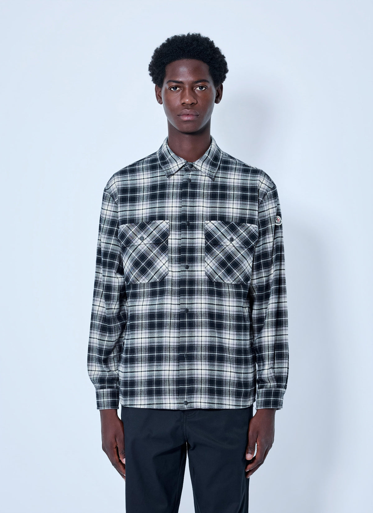 Moncler Men Check Patterned Cotton Shirt MONCLER