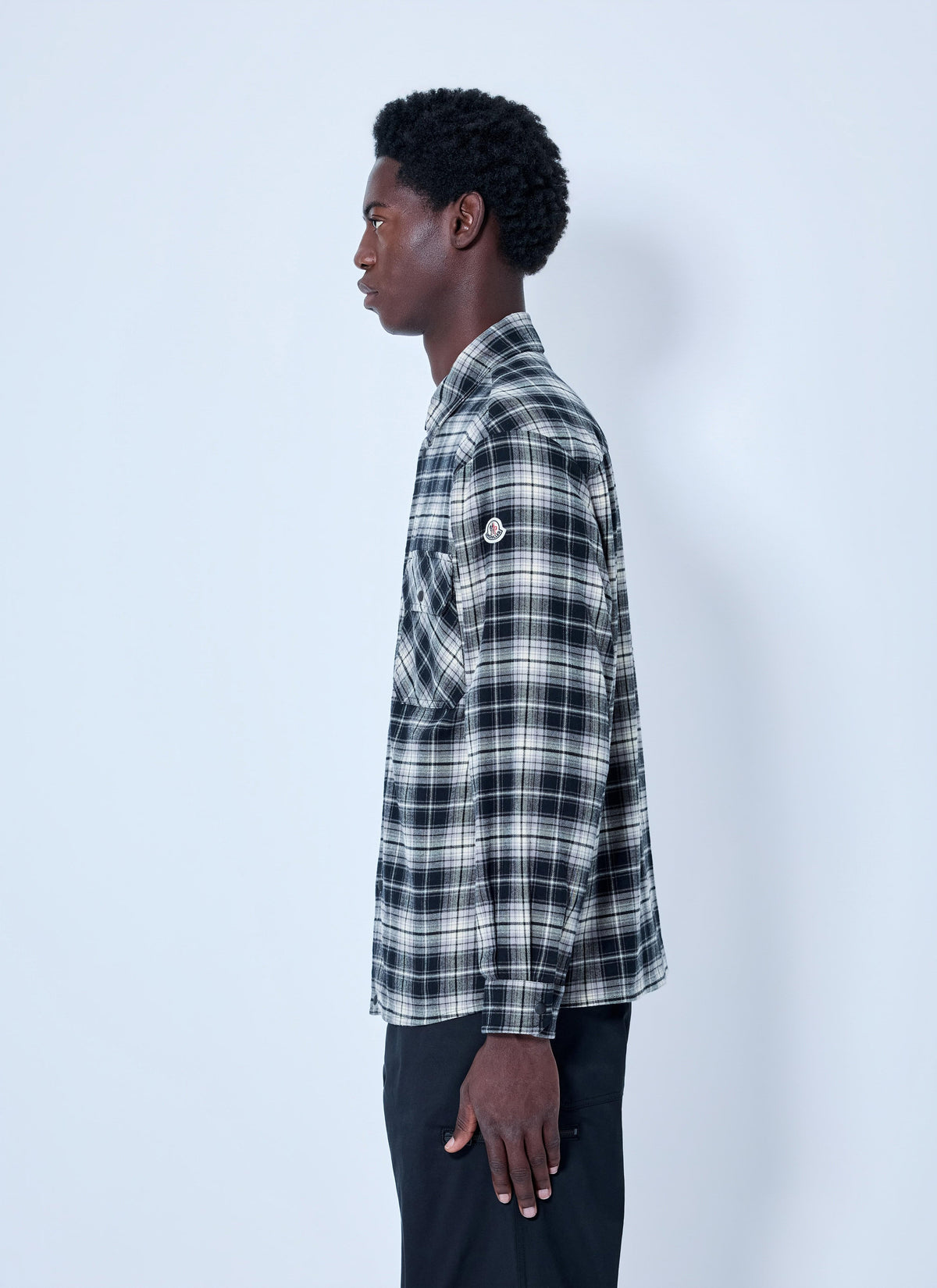 Moncler Men Check Patterned Cotton Shirt MONCLER