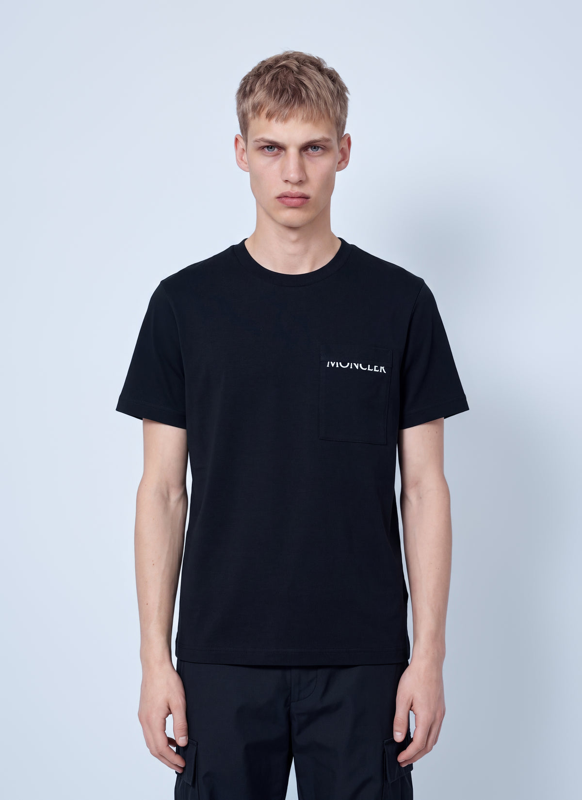 Moncler Men Logo Cotton Jersey T-Shirt MONCLER