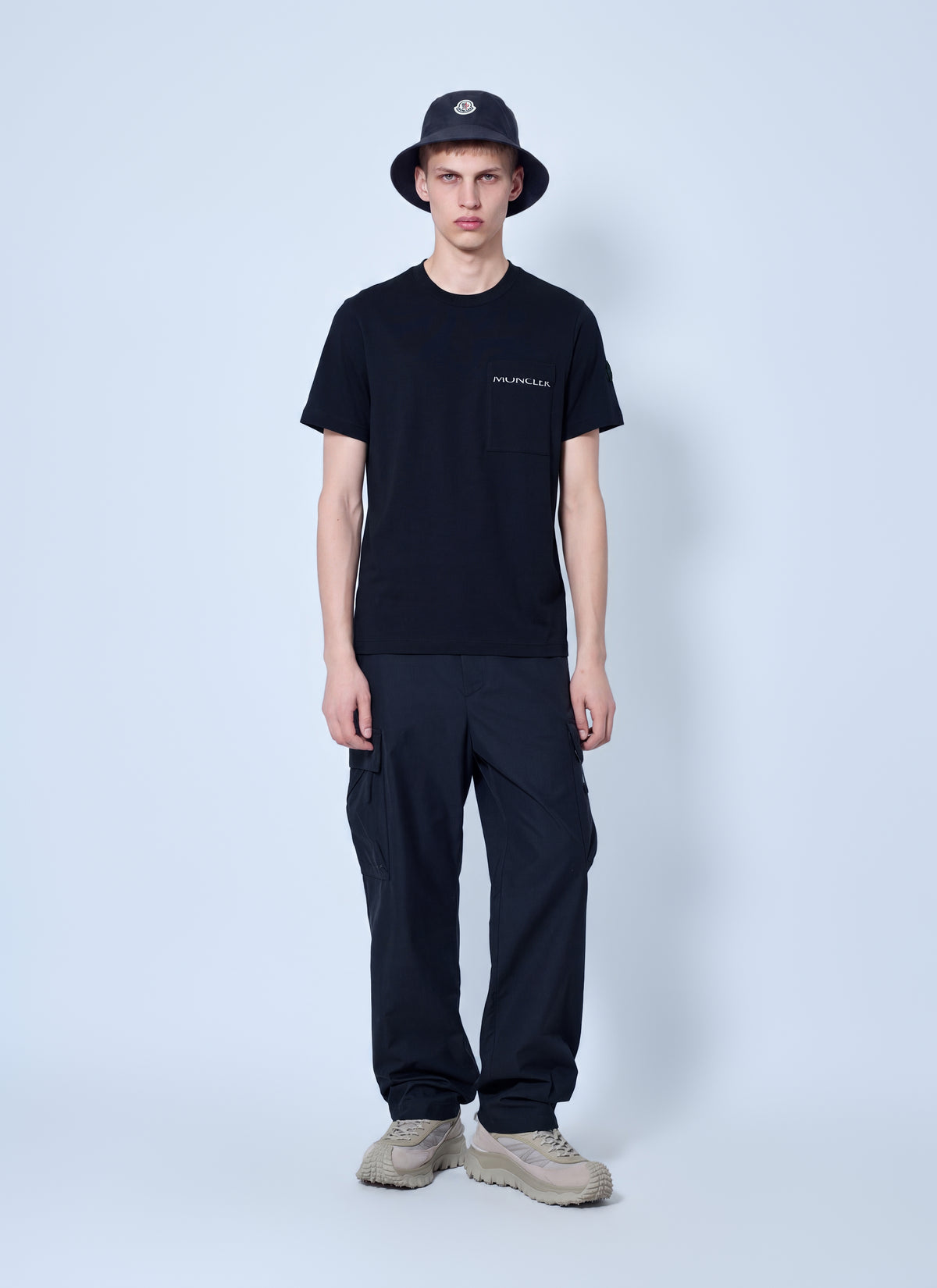 Moncler Men Logo Cotton Jersey T-Shirt MONCLER