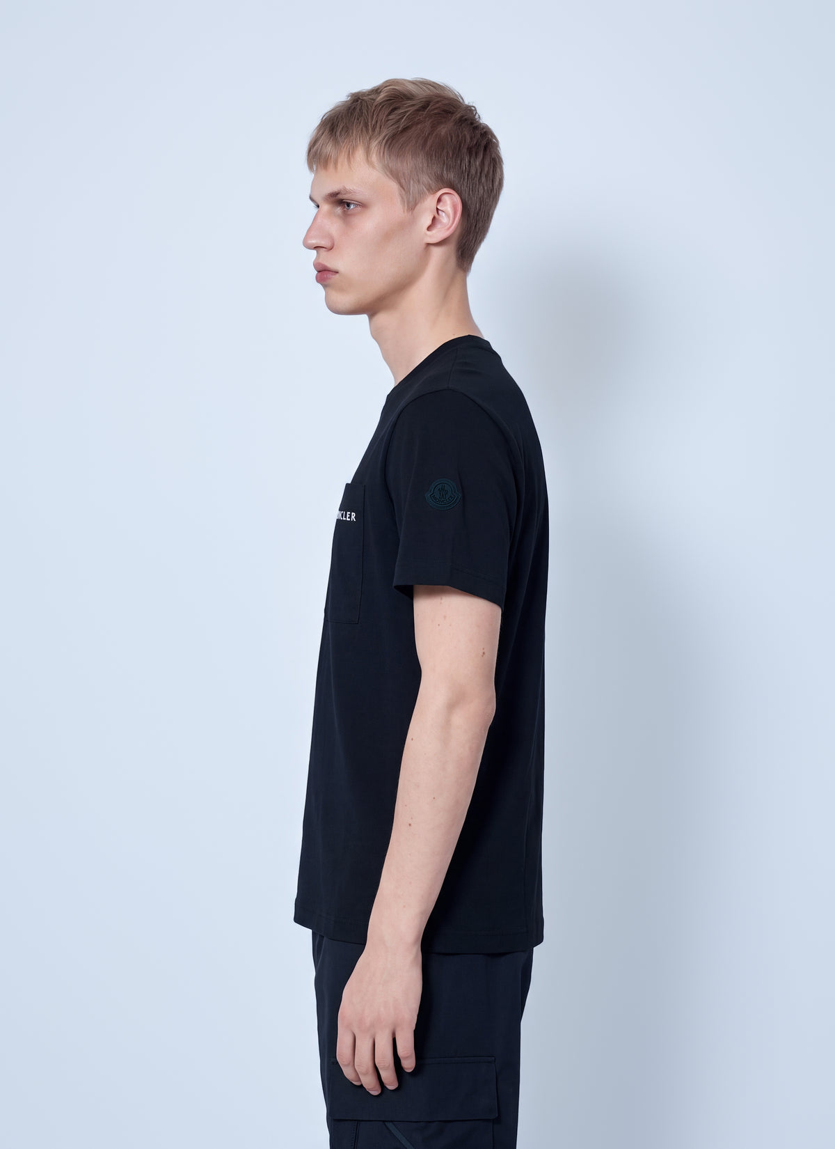 Moncler Men Logo Cotton Jersey T-Shirt MONCLER