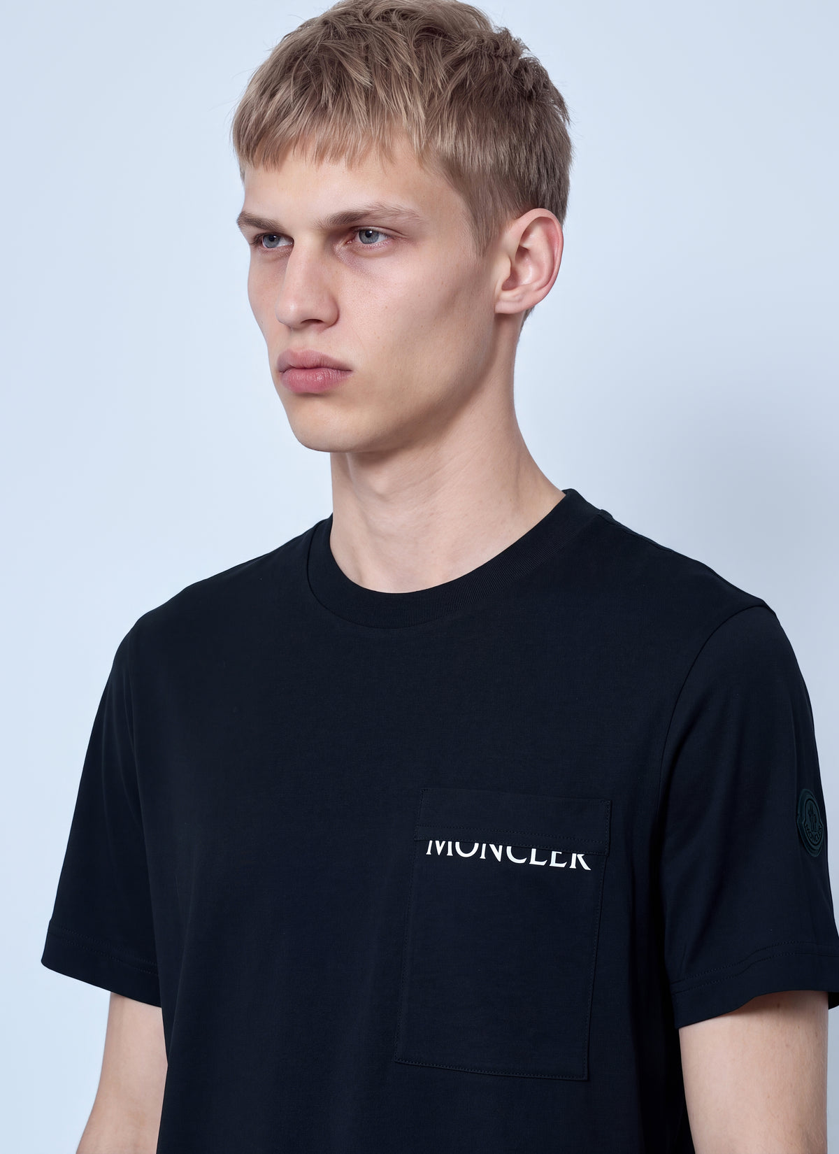 Moncler Men Logo Cotton Jersey T-Shirt MONCLER