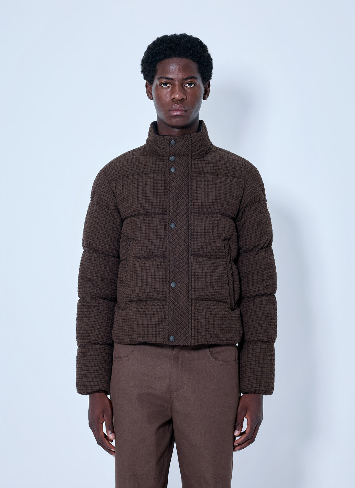 Moncler Men Oronte Cotton Flannel Short Down Jacket MONCLER