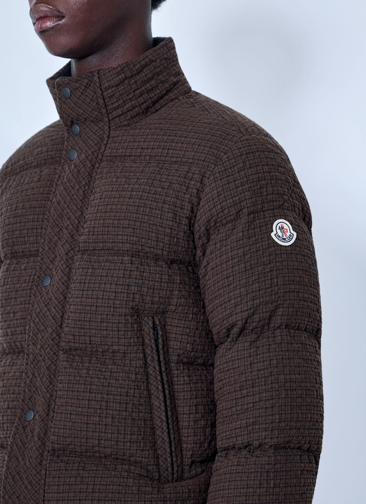Moncler Men Oronte Cotton Flannel Short Down Jacket MONCLER