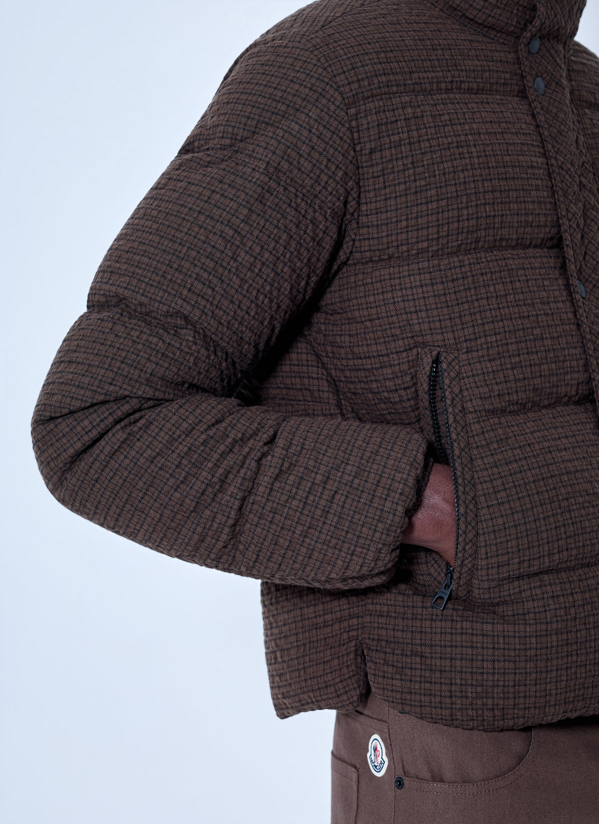 Moncler Men Oronte Cotton Flannel Short Down Jacket MONCLER