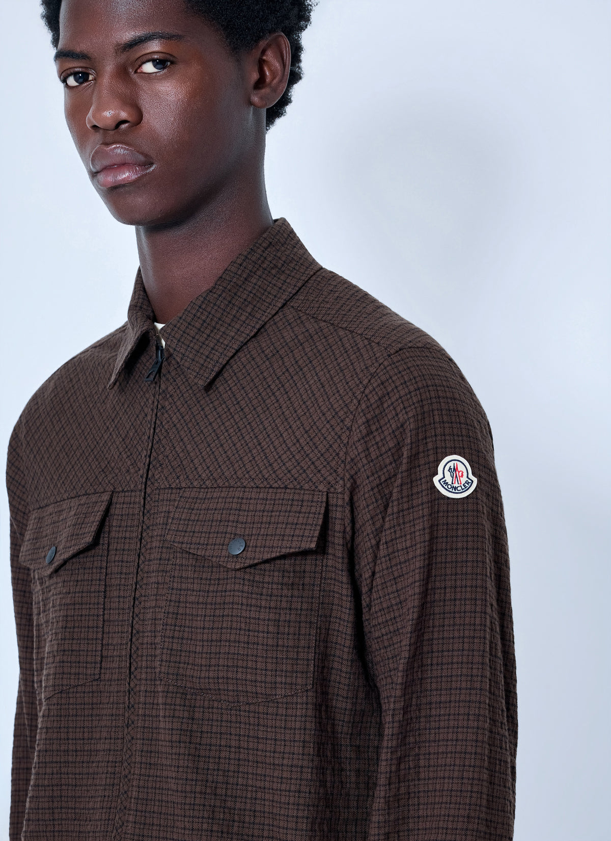 Moncler Men Checked Zip-Up Jacket MONCLER