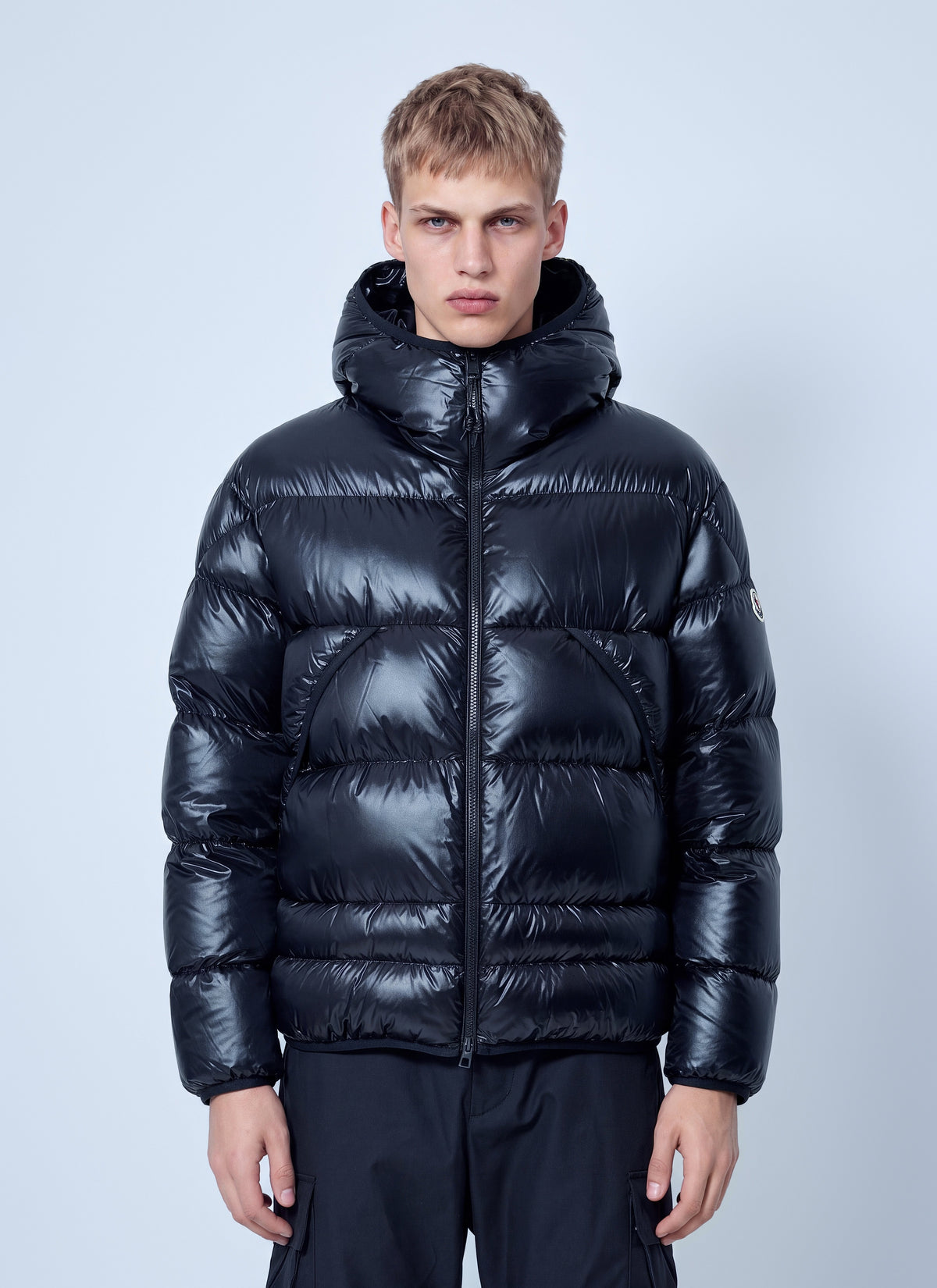 Moncler Men Anapo Hooded Mid-Length Down Jacket MONCLER