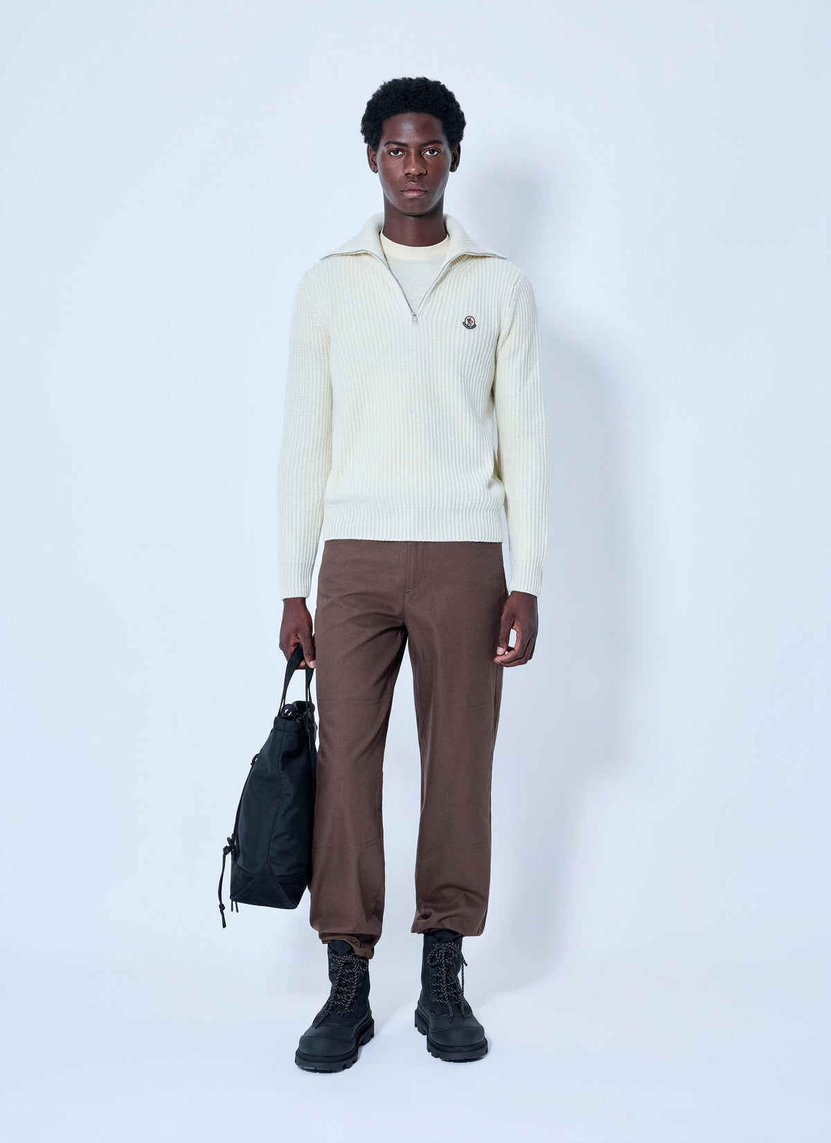 Moncler Men Ribbed Cotton Sweater MONCLER
