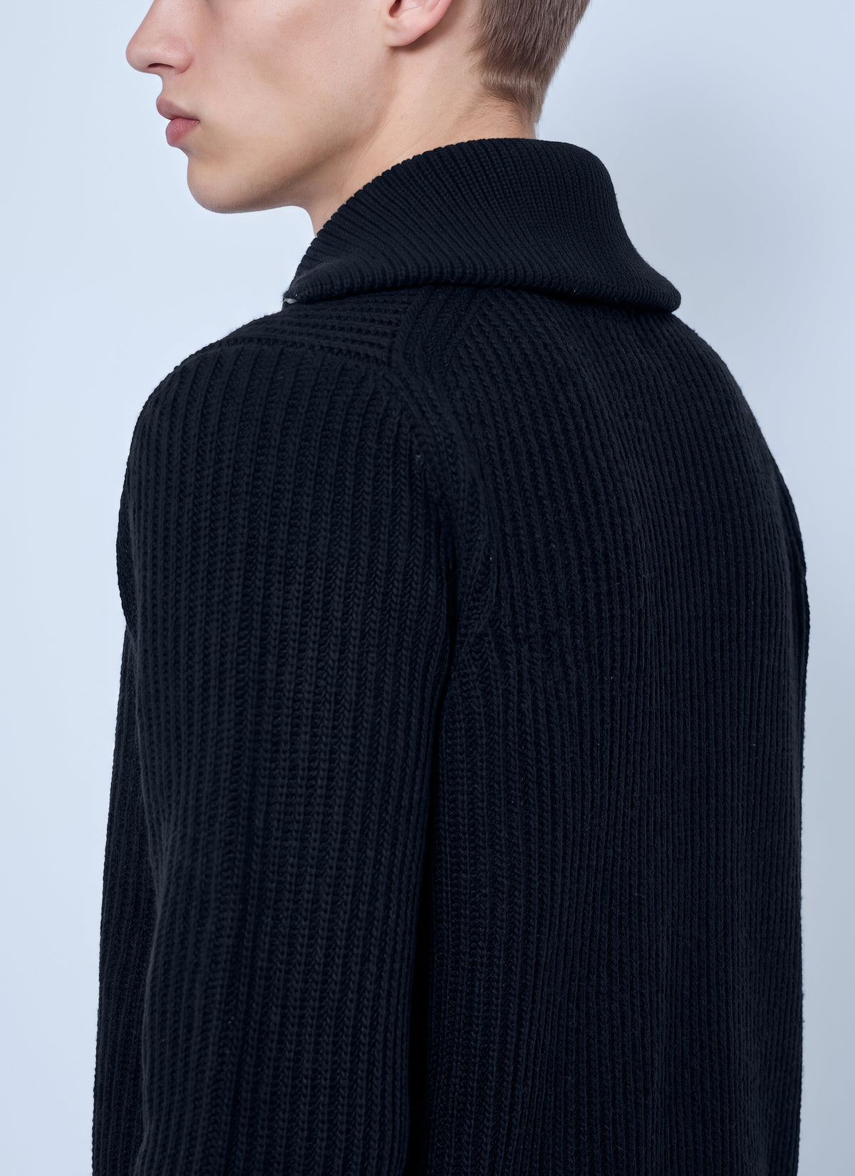 Moncler Men Logo Rib Wool Turtleneck MONCLER