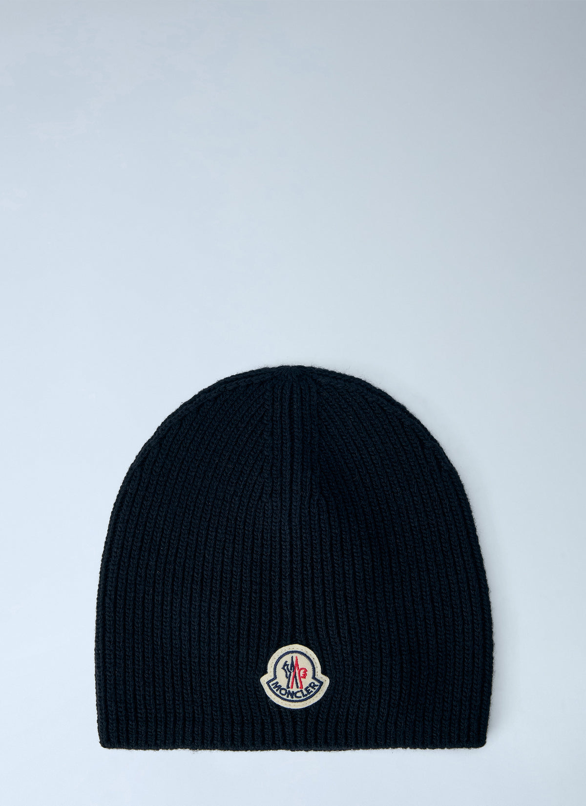 Moncler Men Ribbed Wool Beanie Hat MONCLER